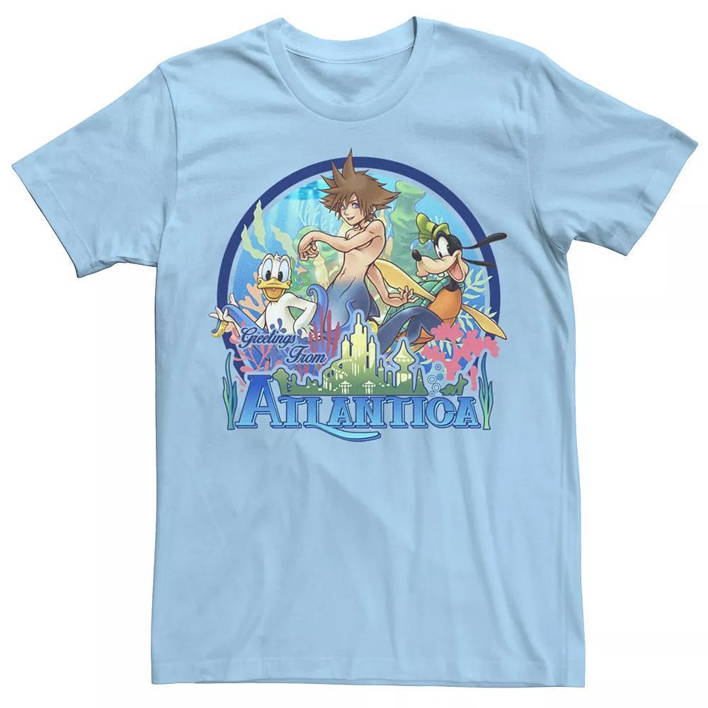 Men's Kingdom Hearts Atlantica World Tee, Size: XXL, Light Blue Product Image