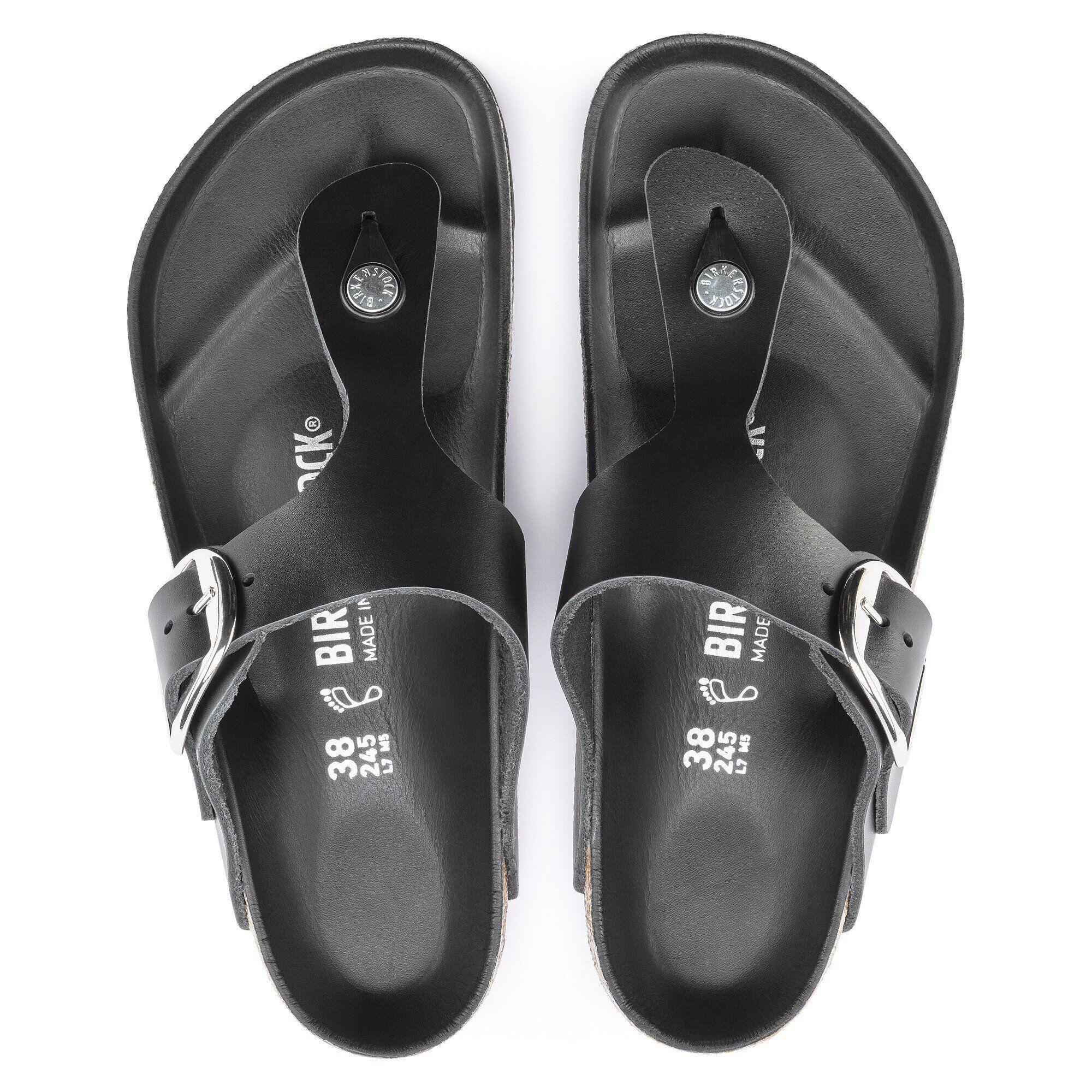 Gizeh Big Buckle Oiled Leather Black Product Image