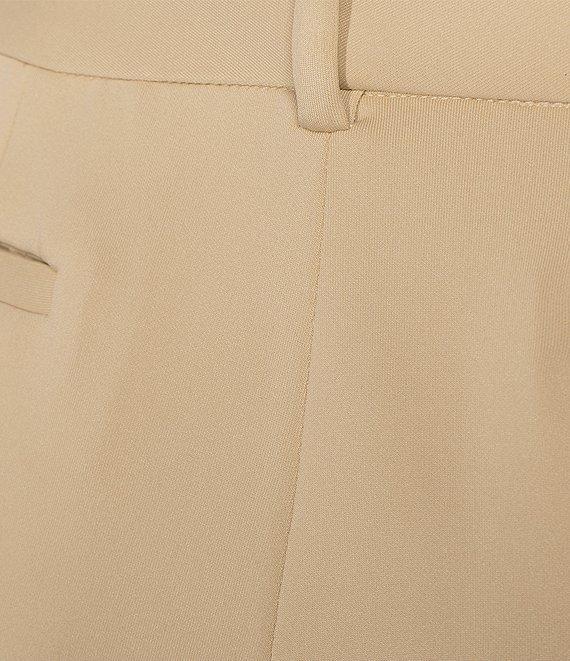 DKNY By Donna Karan Essex Scuba Two Tone Straight Leg Ankle Pants Product Image