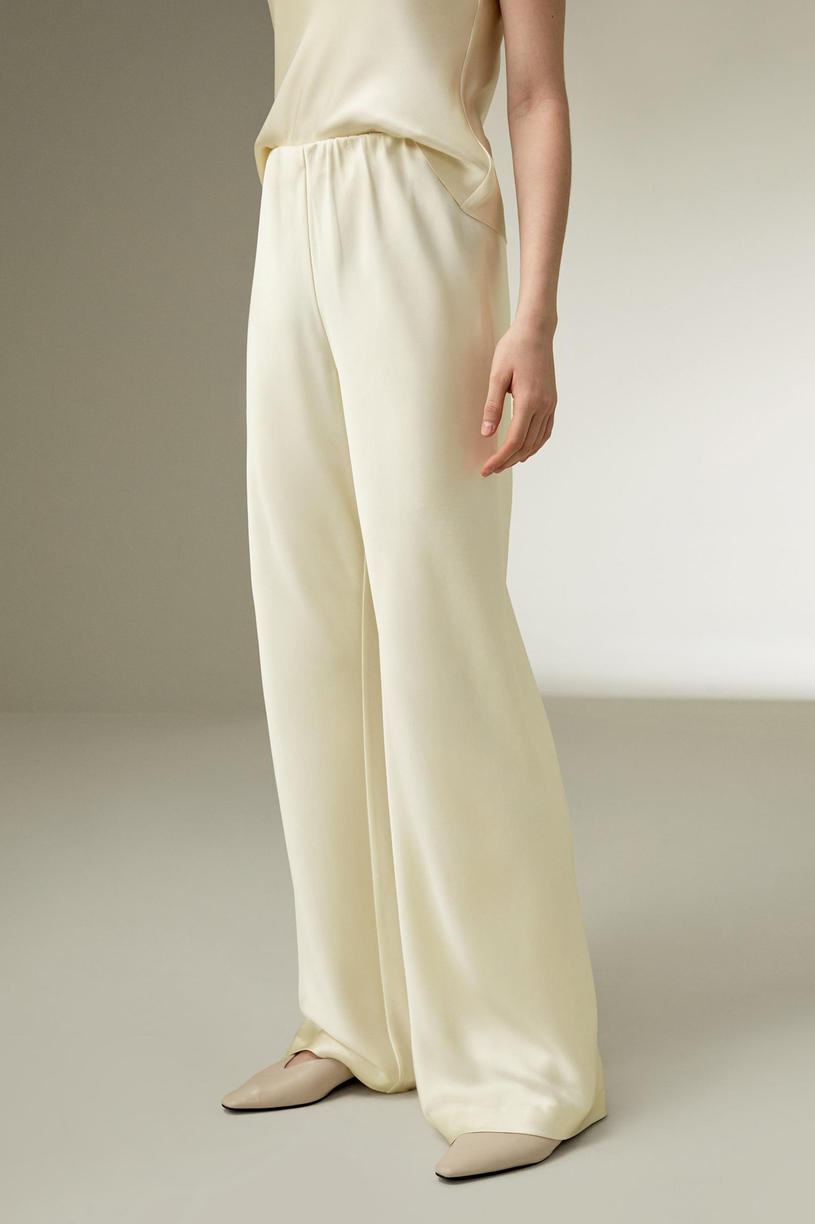 Full bias cut silk pants Product Image