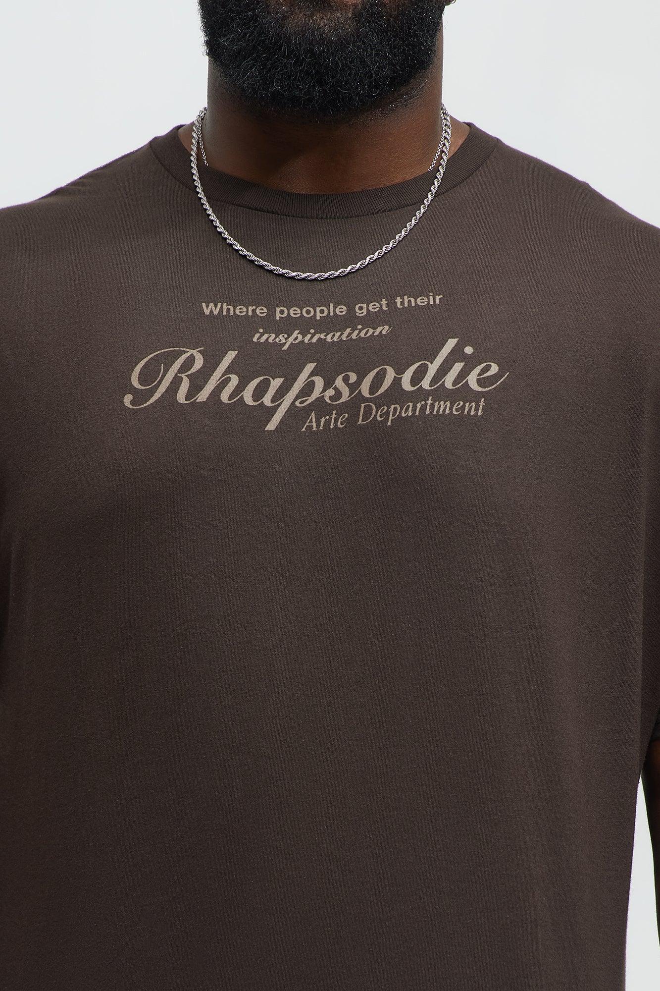 Rhapsodie Art Dept Short Sleeve Tee - Chocolate Product Image