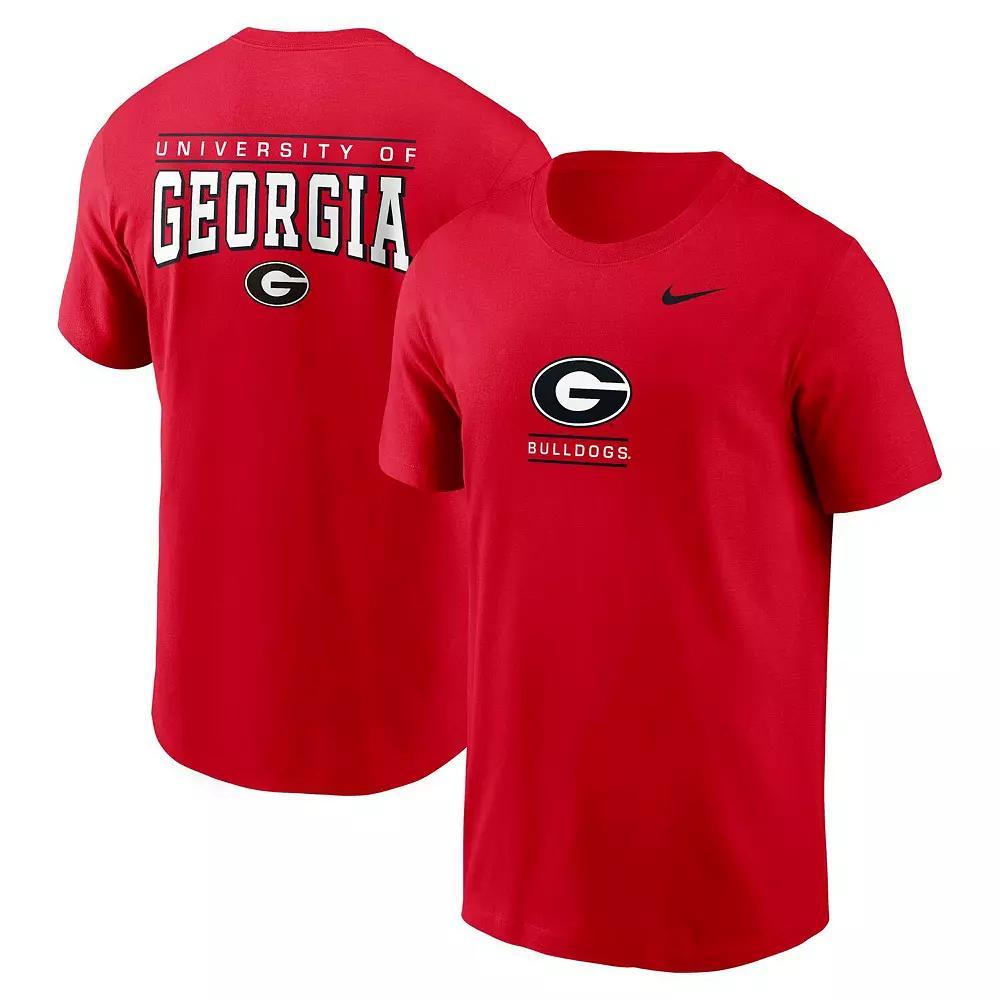 Men's Nike Red Georgia Bulldogs 2-Hit T-Shirt, Size: XL Product Image