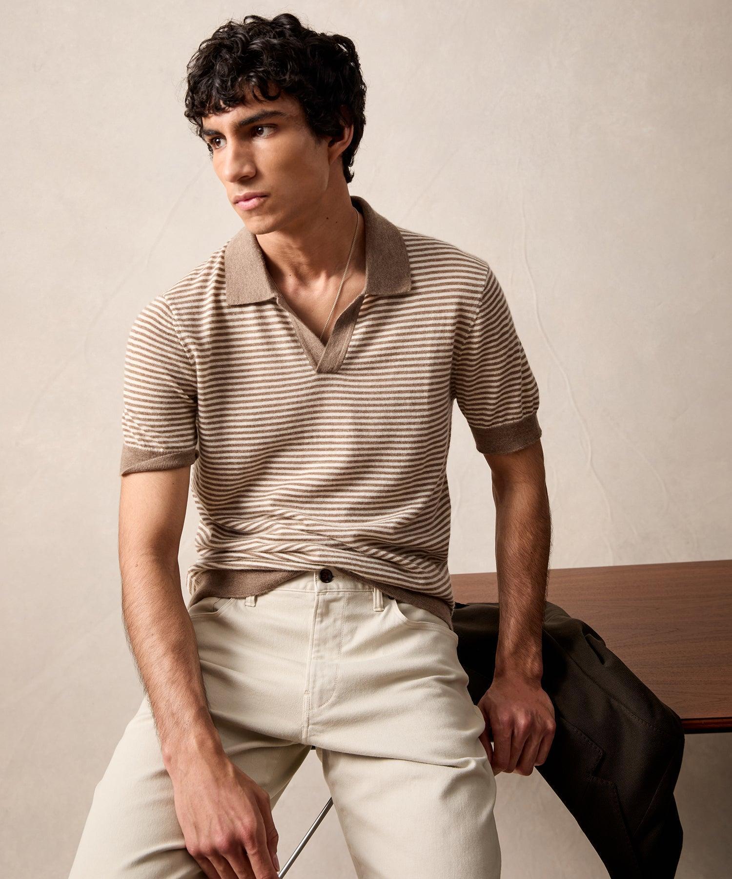 Premium Cashmere Montauk Sweater Polo Product Image
