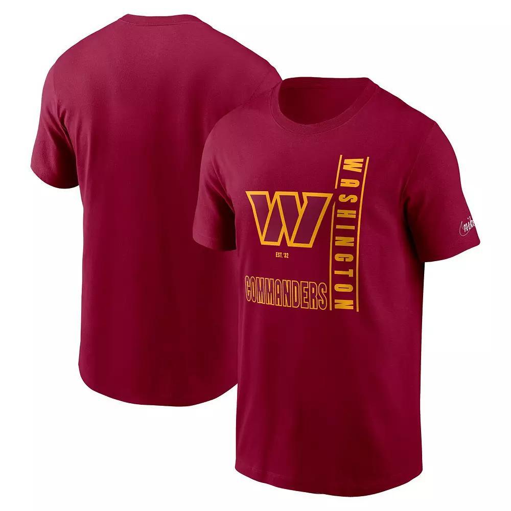 Men's Nike  Burgundy Washington Commanders Lockup Essential T-Shirt, Size: Large, Wft Med Re Product Image