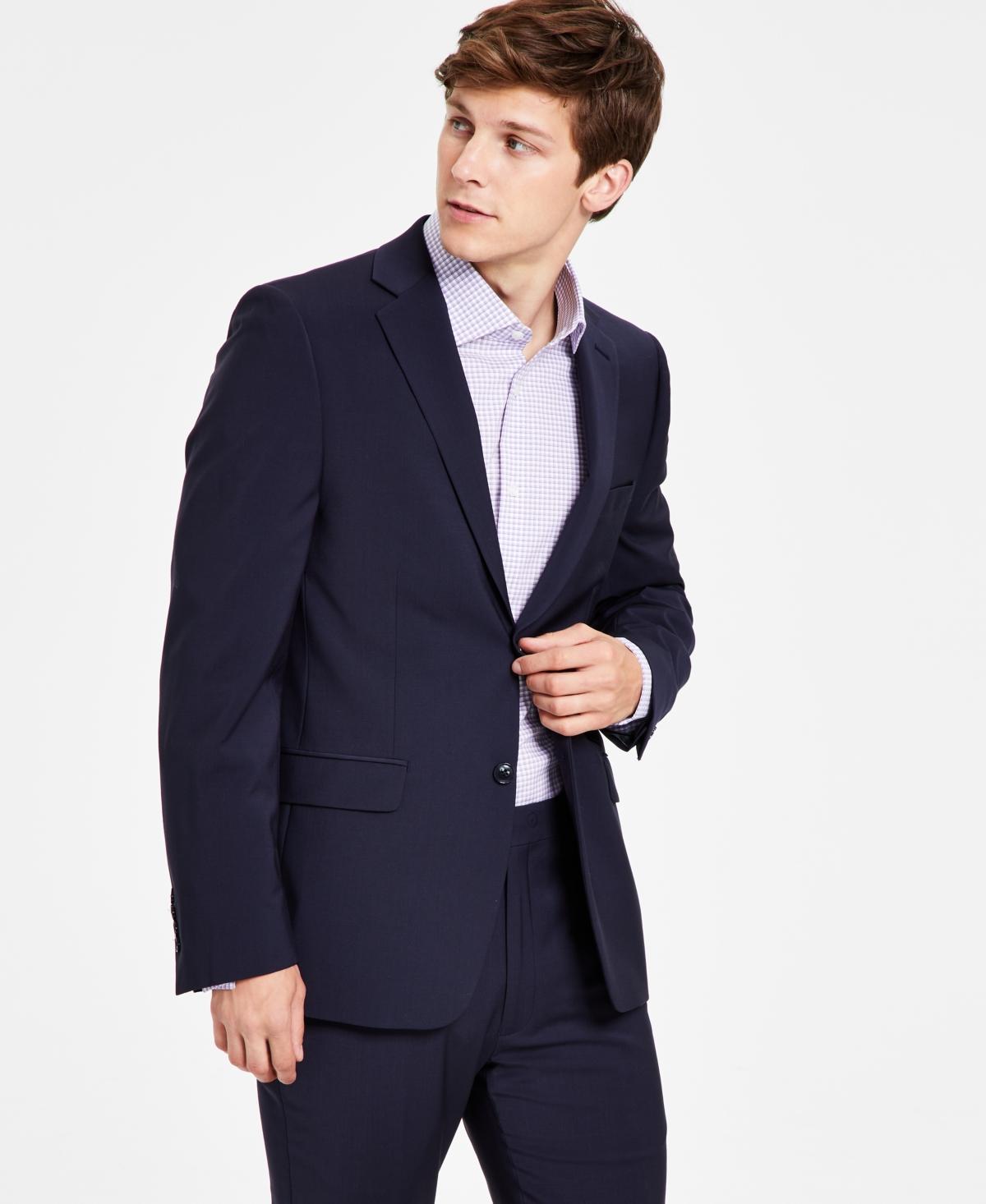 Calvin Klein Men's Skinny Fit Navy Suit Jacket - Blue - 40 regular Product Image