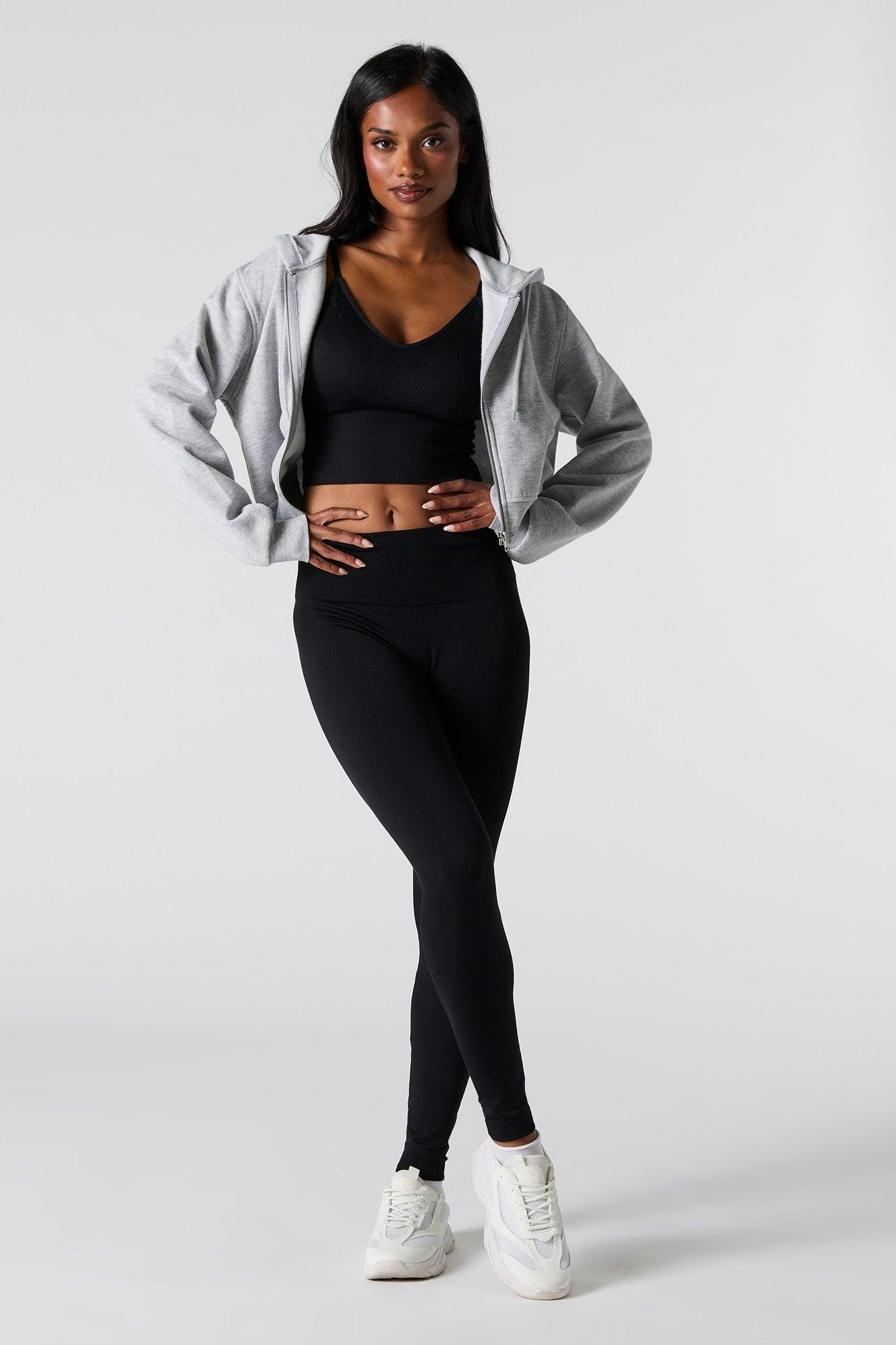 High Rise Seamless Fleece Legging Female Product Image