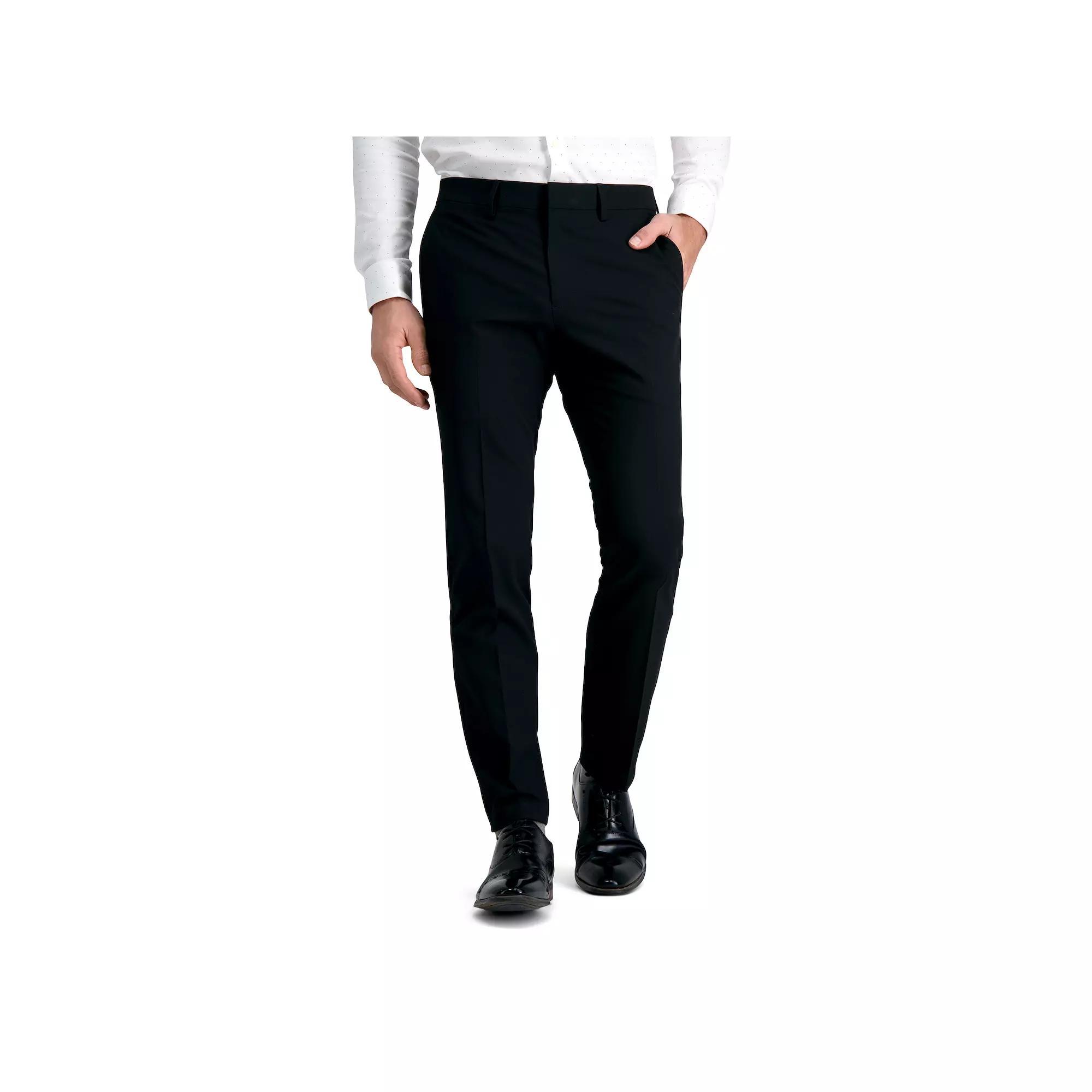 Mens J.M Haggar 4-Way Stretch Ultra-Slim Flat-Front Dress Pants Product Image