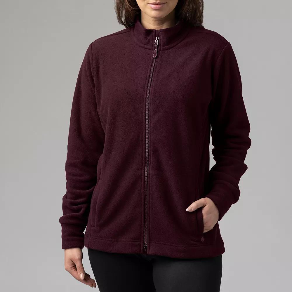 Women's Heat Holders Jasmine Original Super Brushed Fleece Double Zipper Jacket, Size: Medium, Windsor Red Product Image