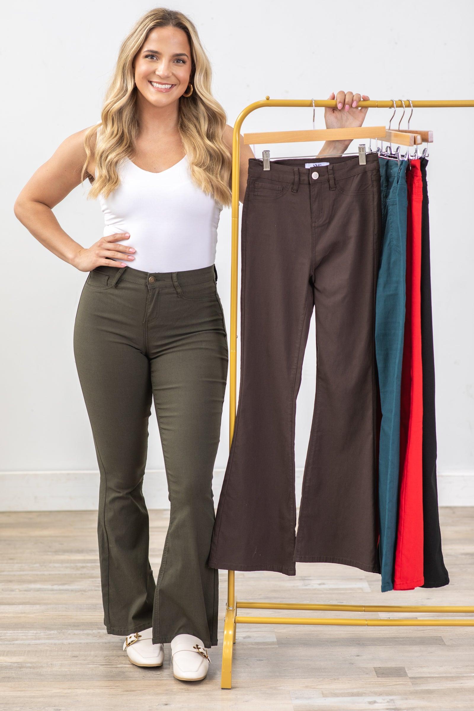 YMI Hyperstretch High Rise Flare Pants Product Image