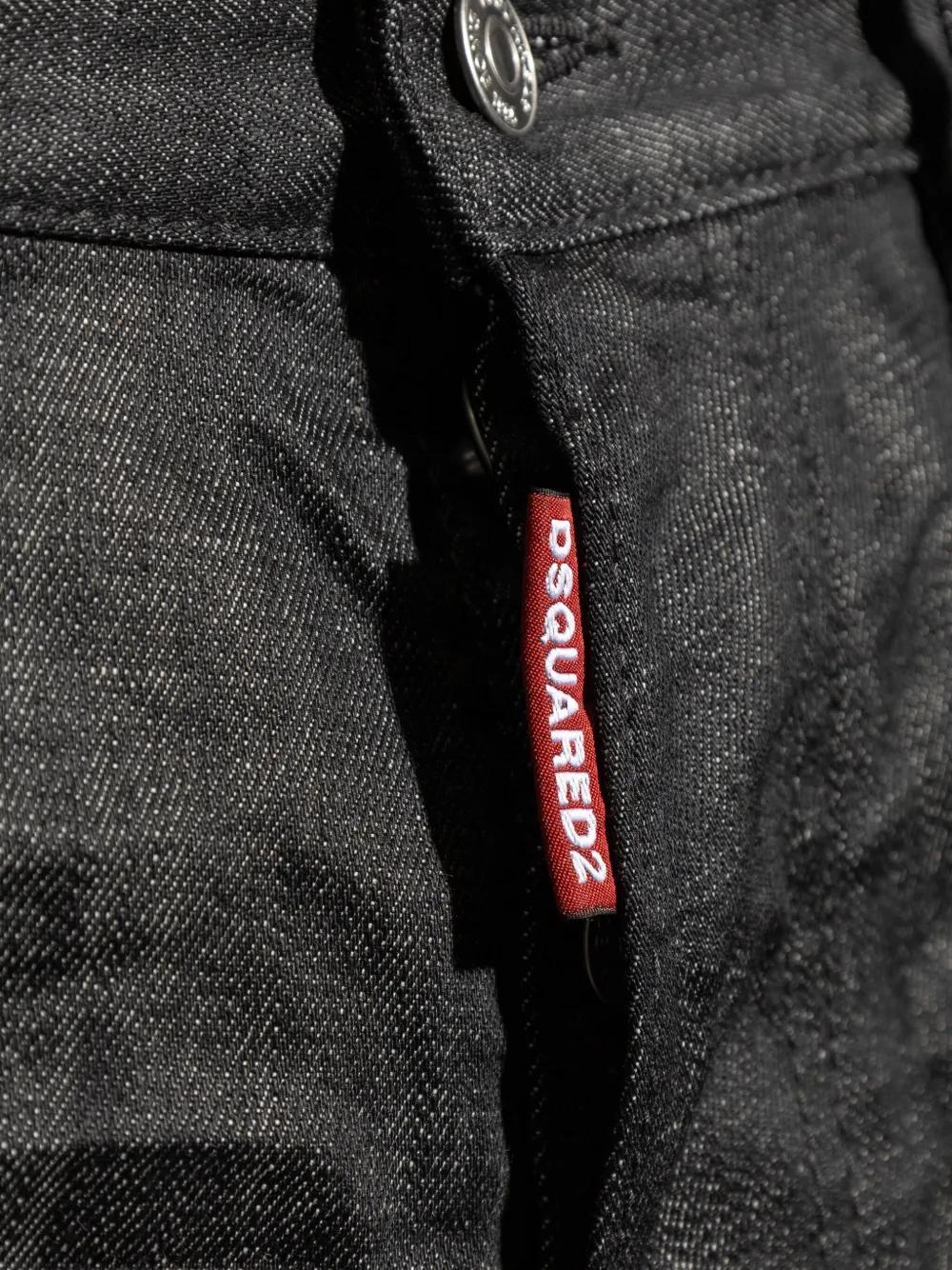 logo-patch cotton jeans Product Image