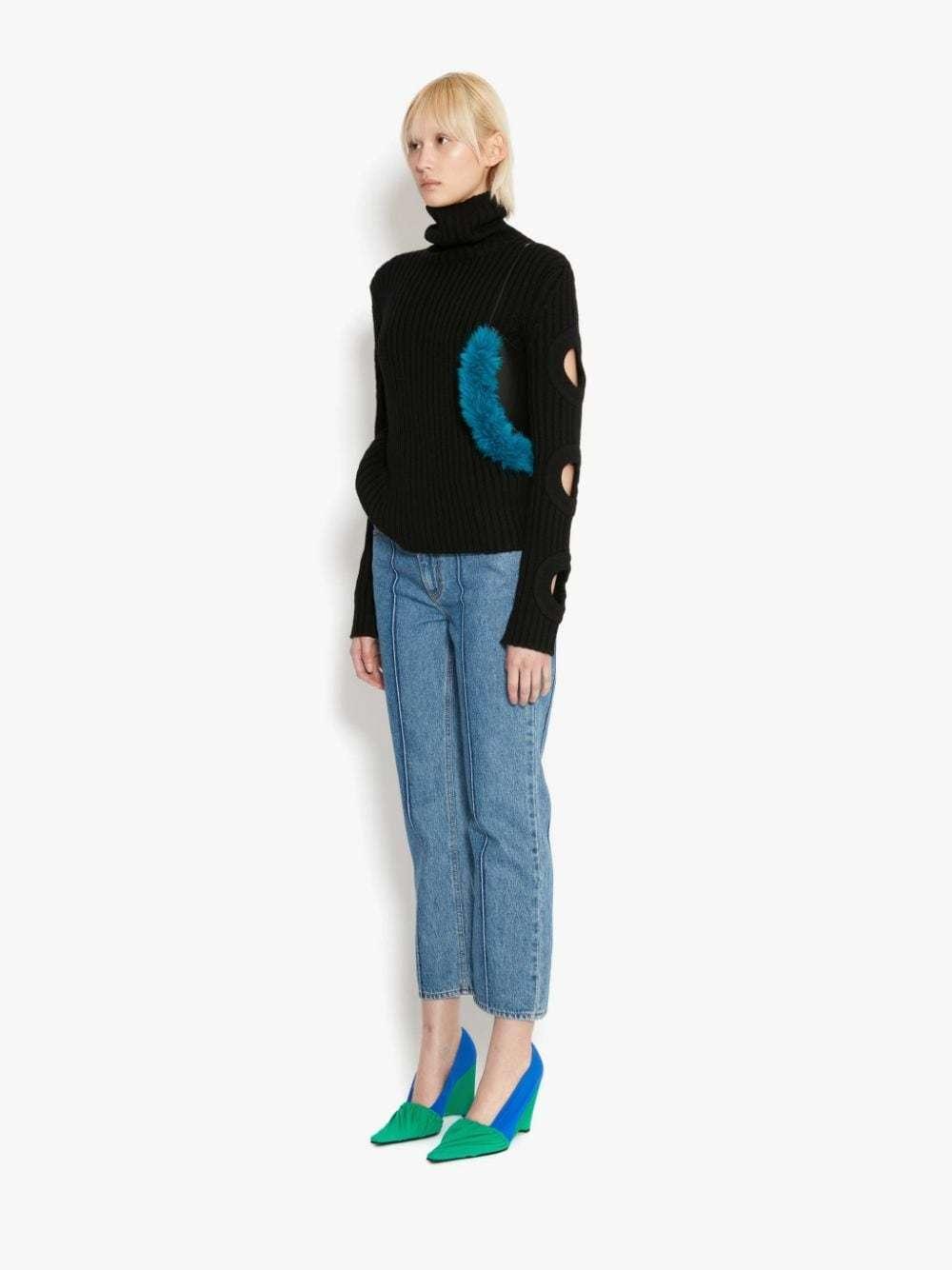 JW ANDERSON Cut-out Detail Jumper In Black Product Image
