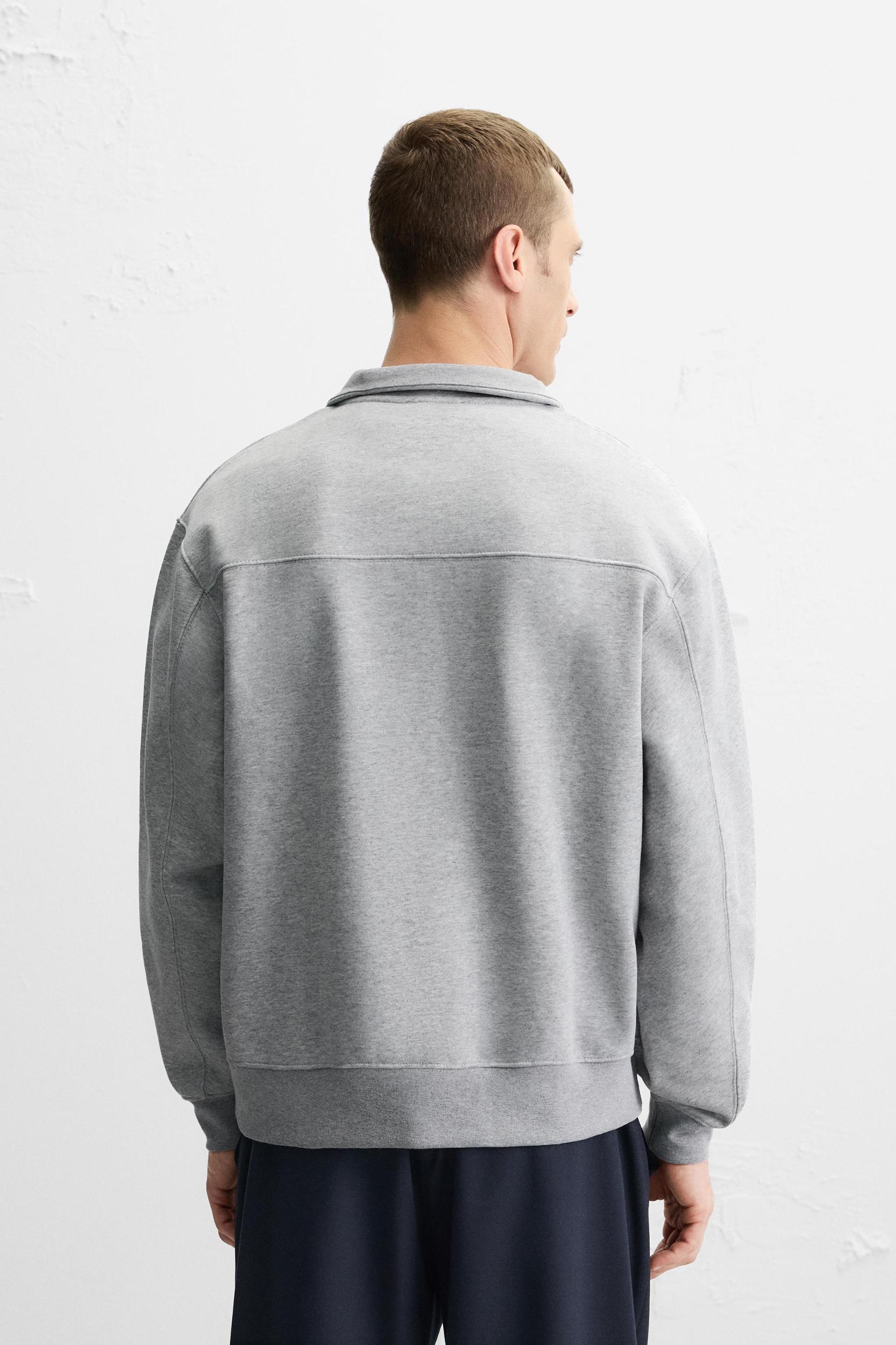 BASIC QUARTER ZIP SWEATSHIRT Product Image