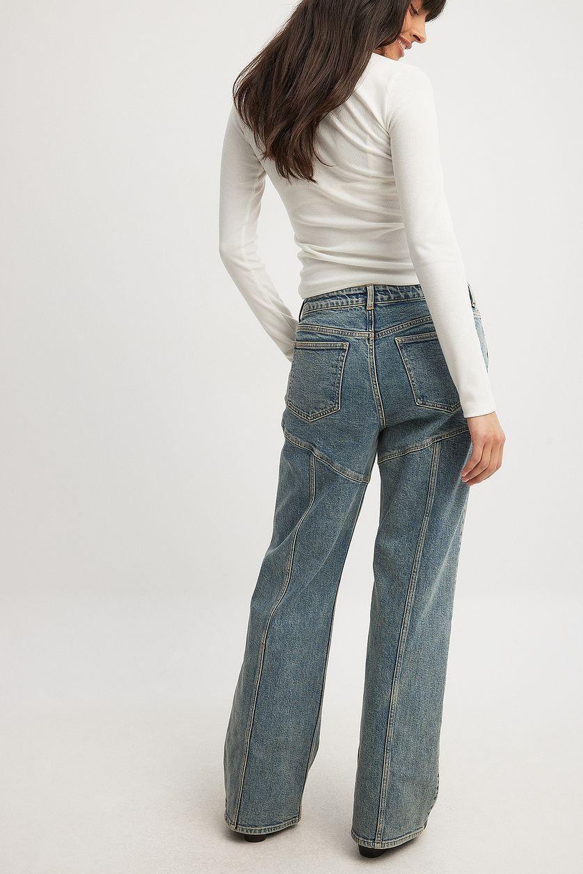 Straight Seam Detail Denim Product Image