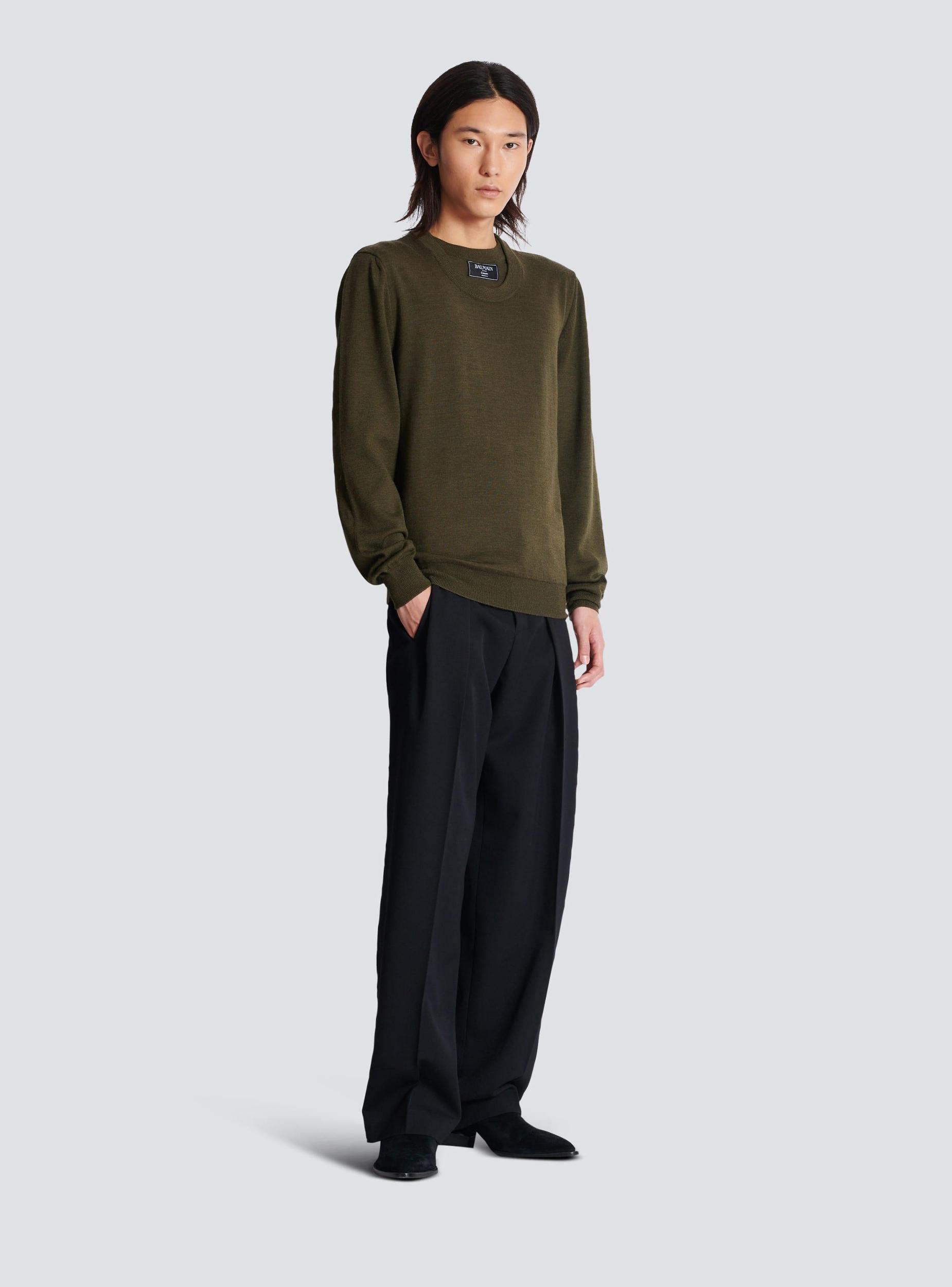 Knitted double-collar jumper Product Image