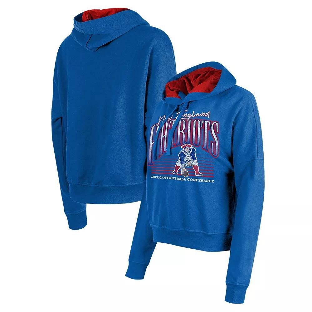 Women's New Era Orange Cleveland Browns Throwback Boxy Pullover Hoodie, Size: XL Product Image