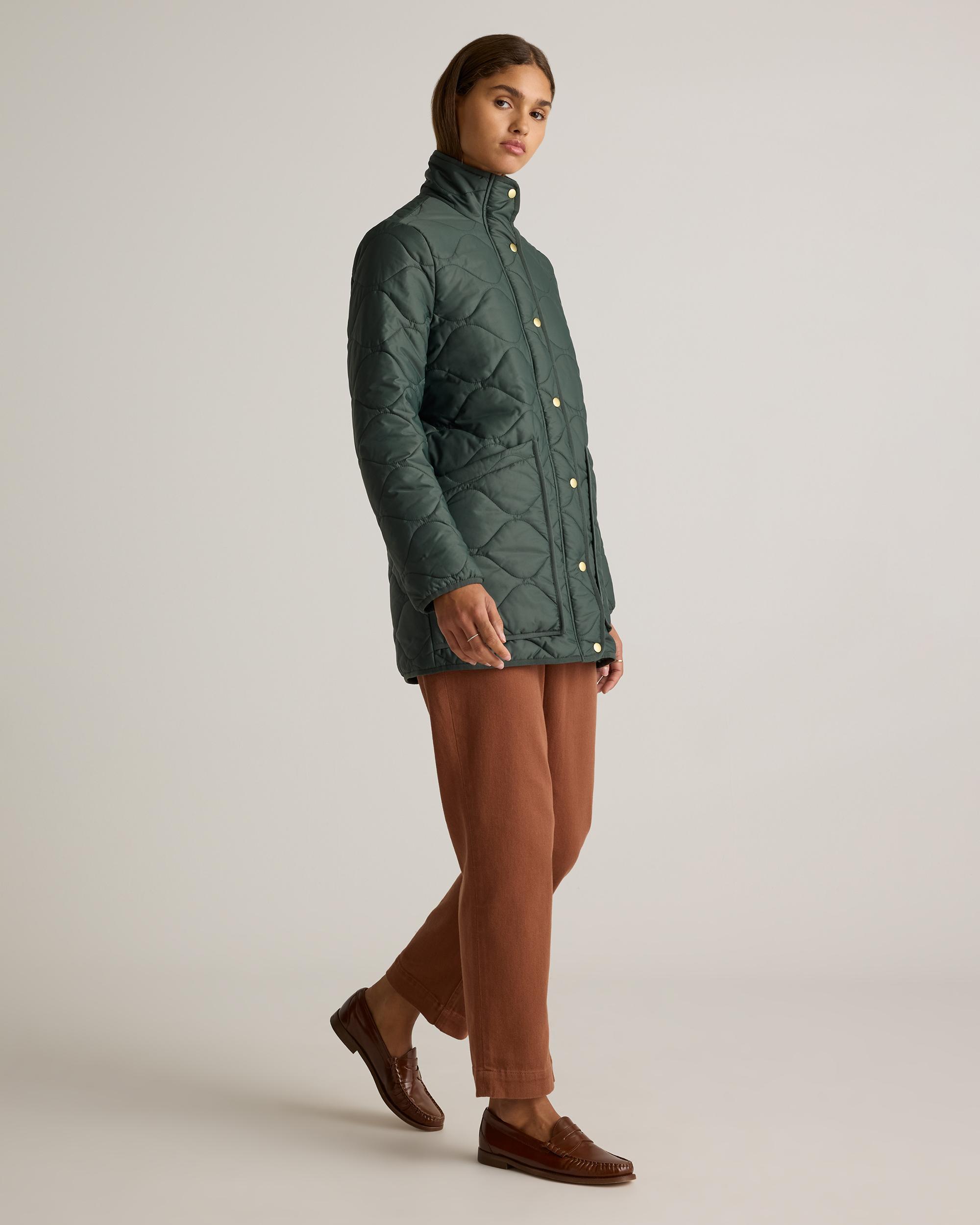 Quince | Women's Featherless Quilted Long Puffer Jacket Size XL, Nylon Product Image