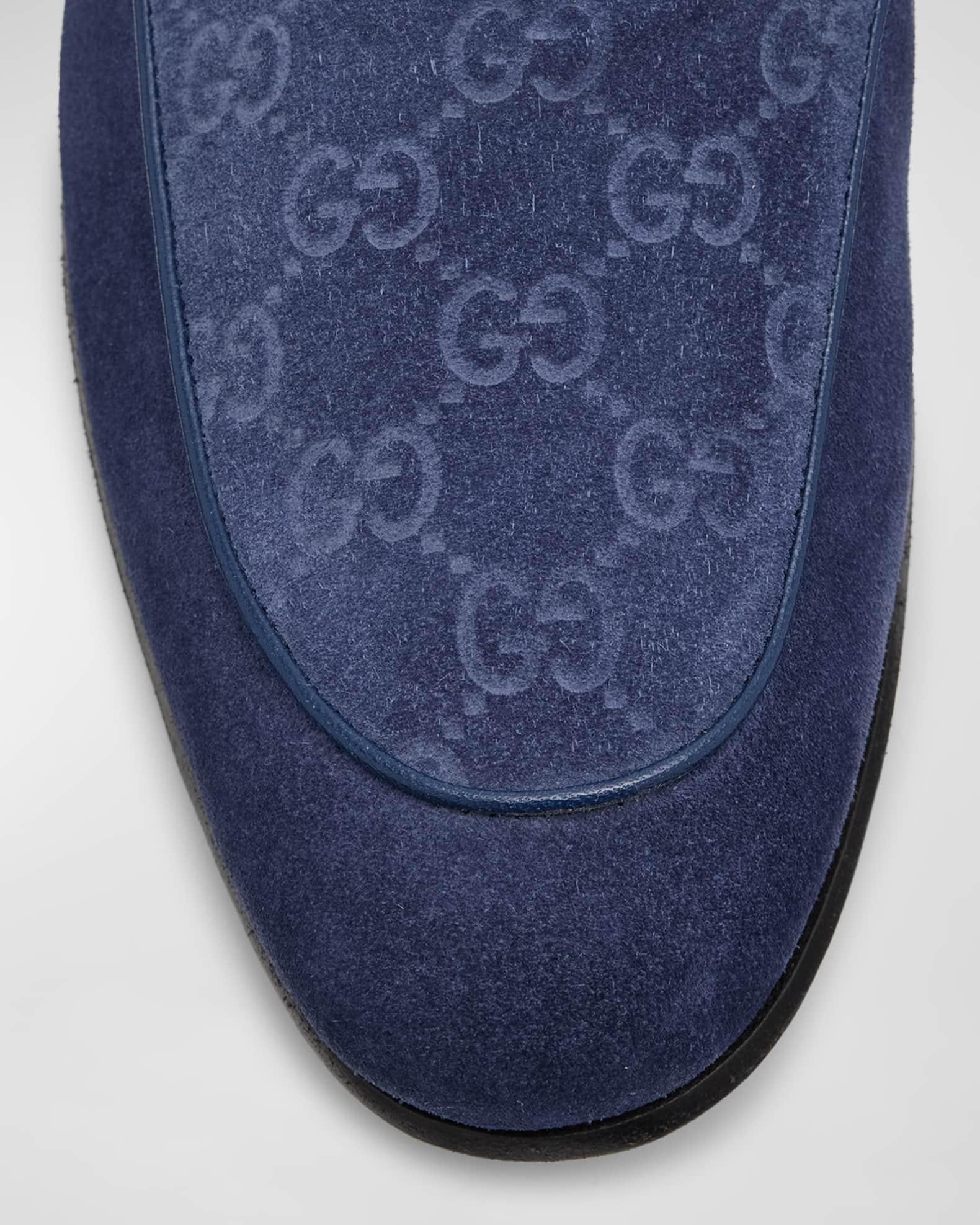 Men's Jordy Guccissima Suede Loafers  Product Image