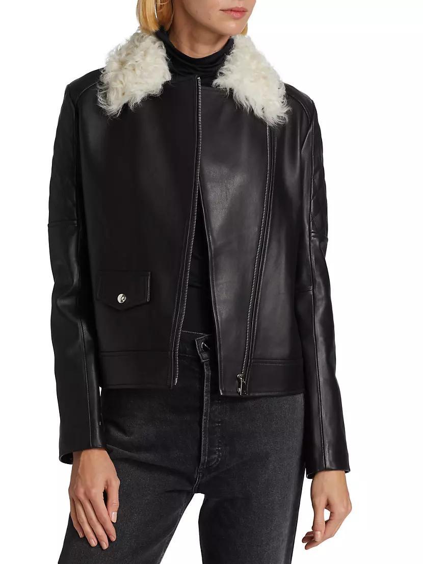 Maximilian Shearling Collar Jacket Product Image