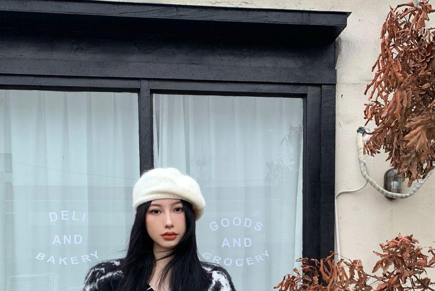 V-Neck Loose-Fit Sweater Product Image