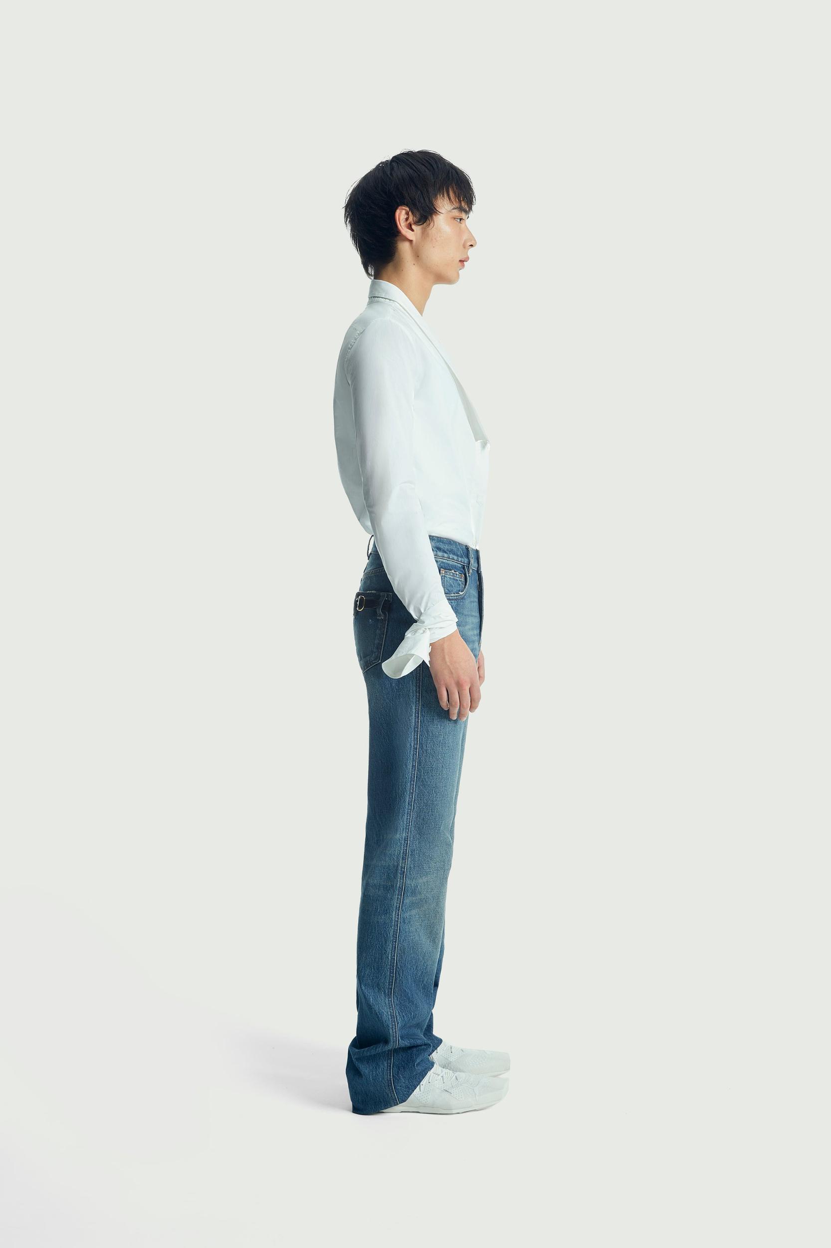 Straight Leg Denim Pants Product Image