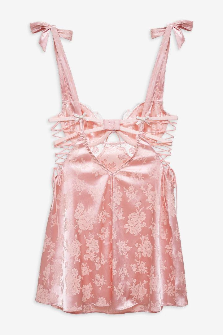 Le Fleur Slip Dress — Pink Product Image