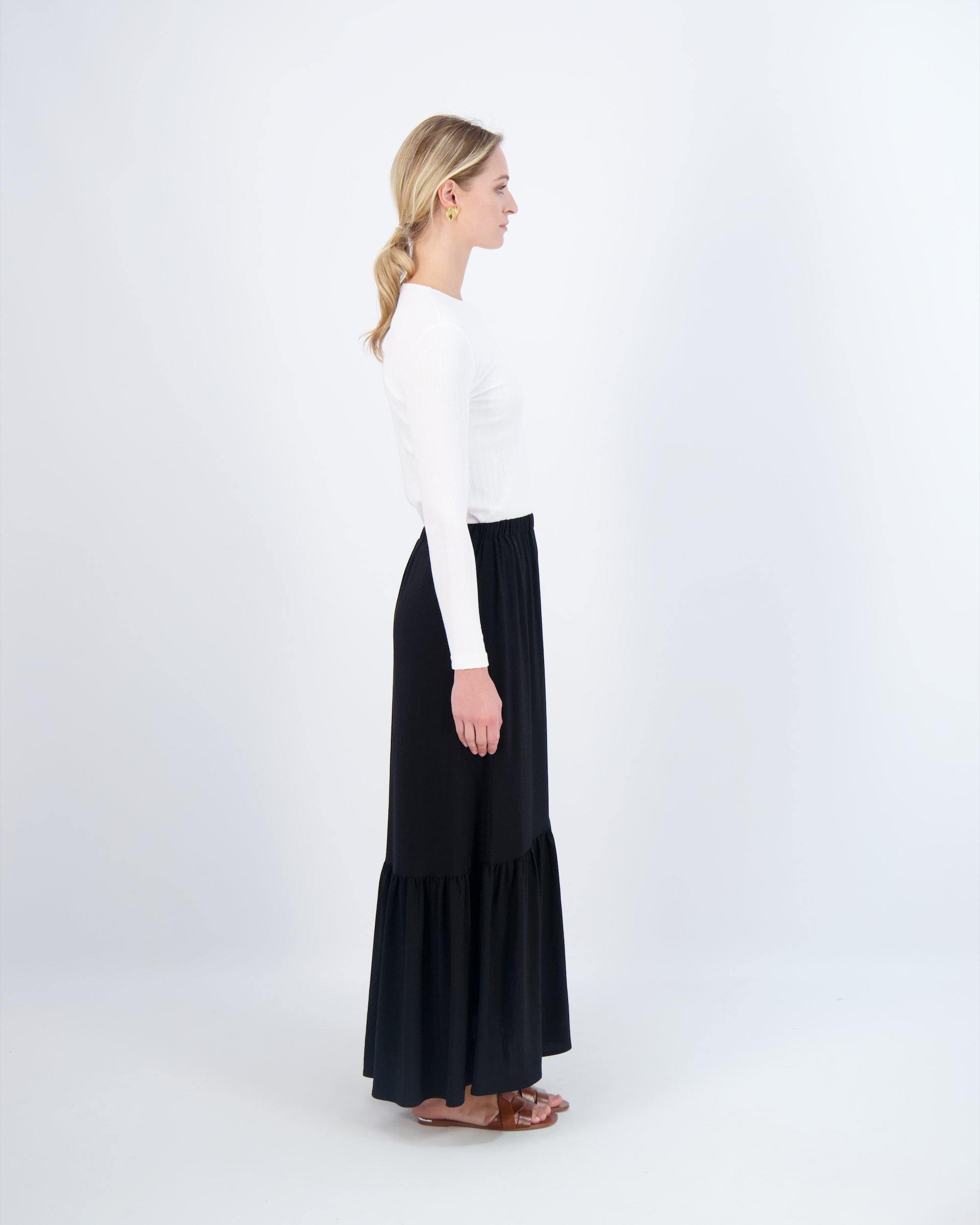 Pashmina Rib Crew Neck Tee Product Image
