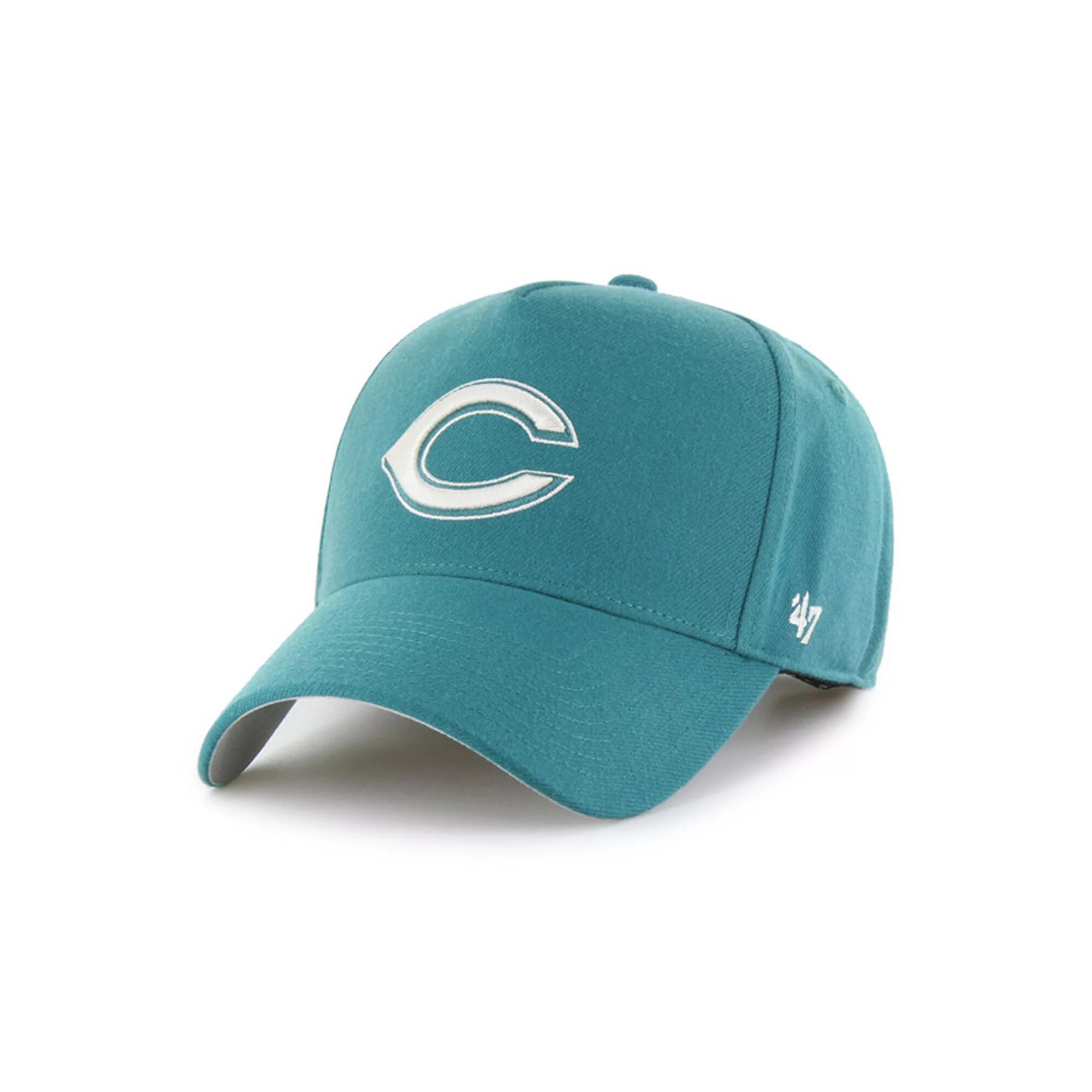 Men's '47  Teal Cincinnati Reds Ballpark Offside Adjustable Hat, Red Blue Product Image