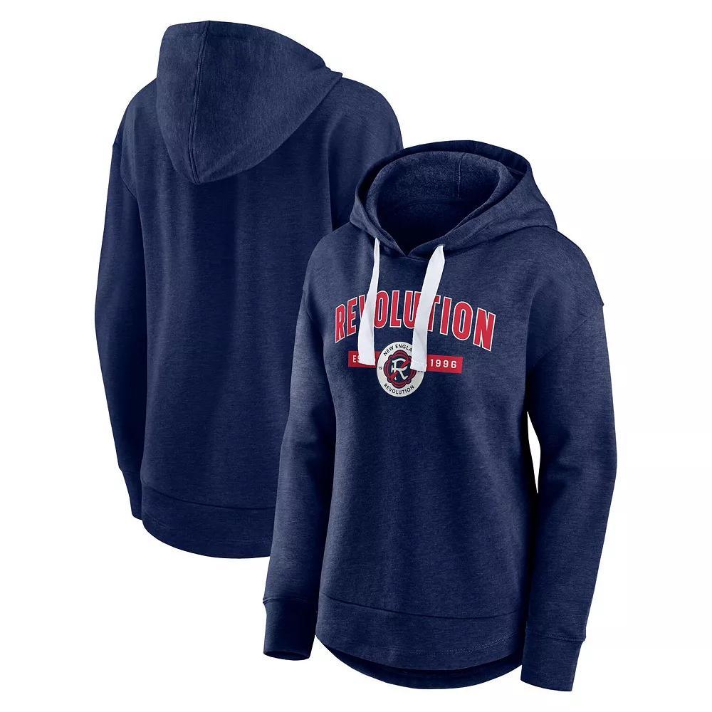 Women's Fanatics Navy New England Revolution Lineup Pullover Hoodie, Size: Medium, Ner Blue Product Image