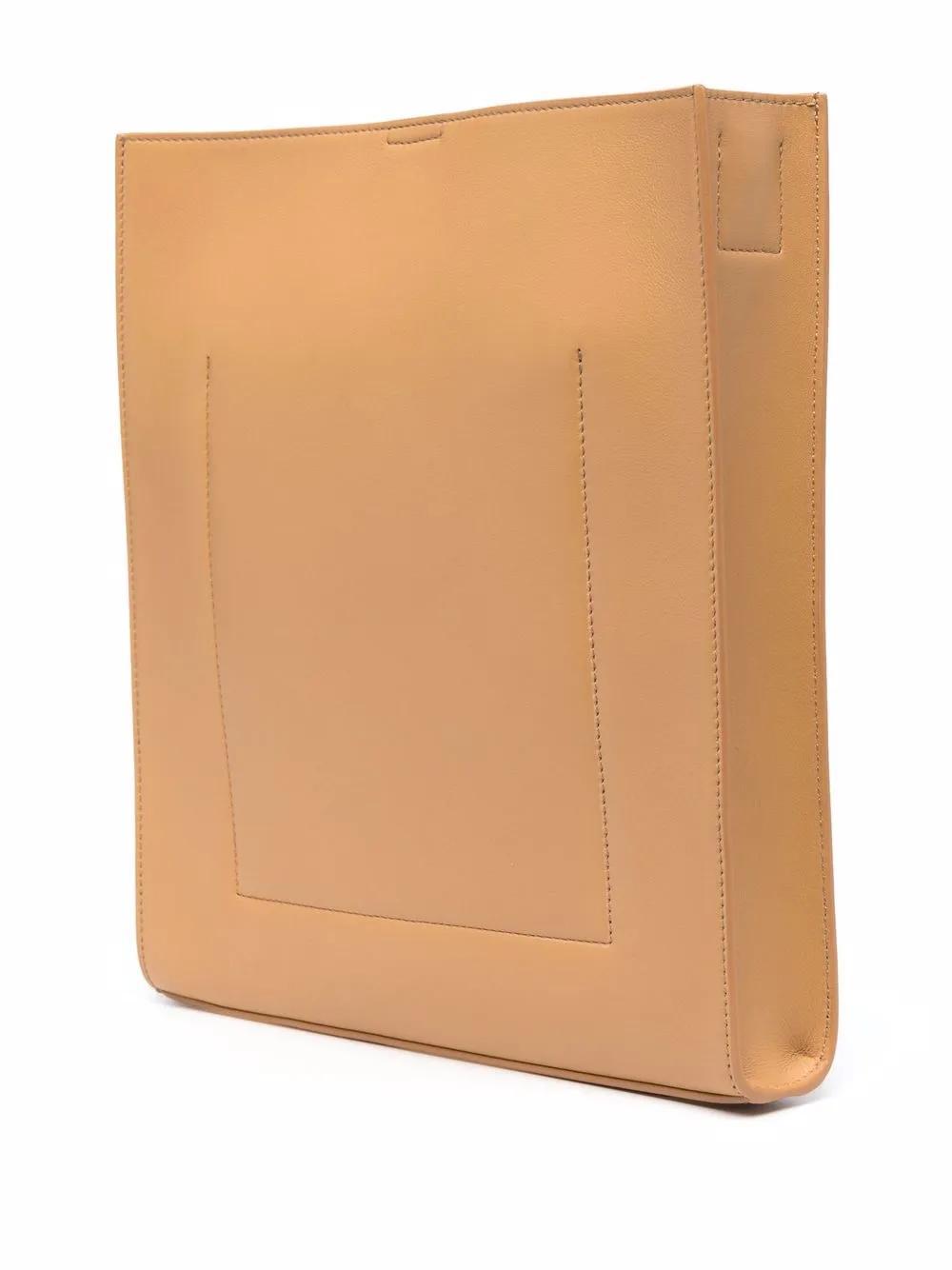 Tangle embossed-logo leather bag Product Image