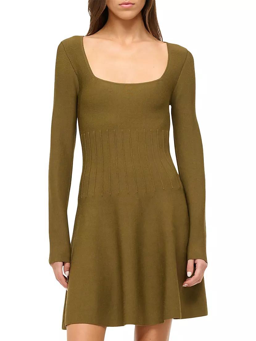 Womens Deora Knit Fit & Flare Long-Sleeve Minidress Product Image