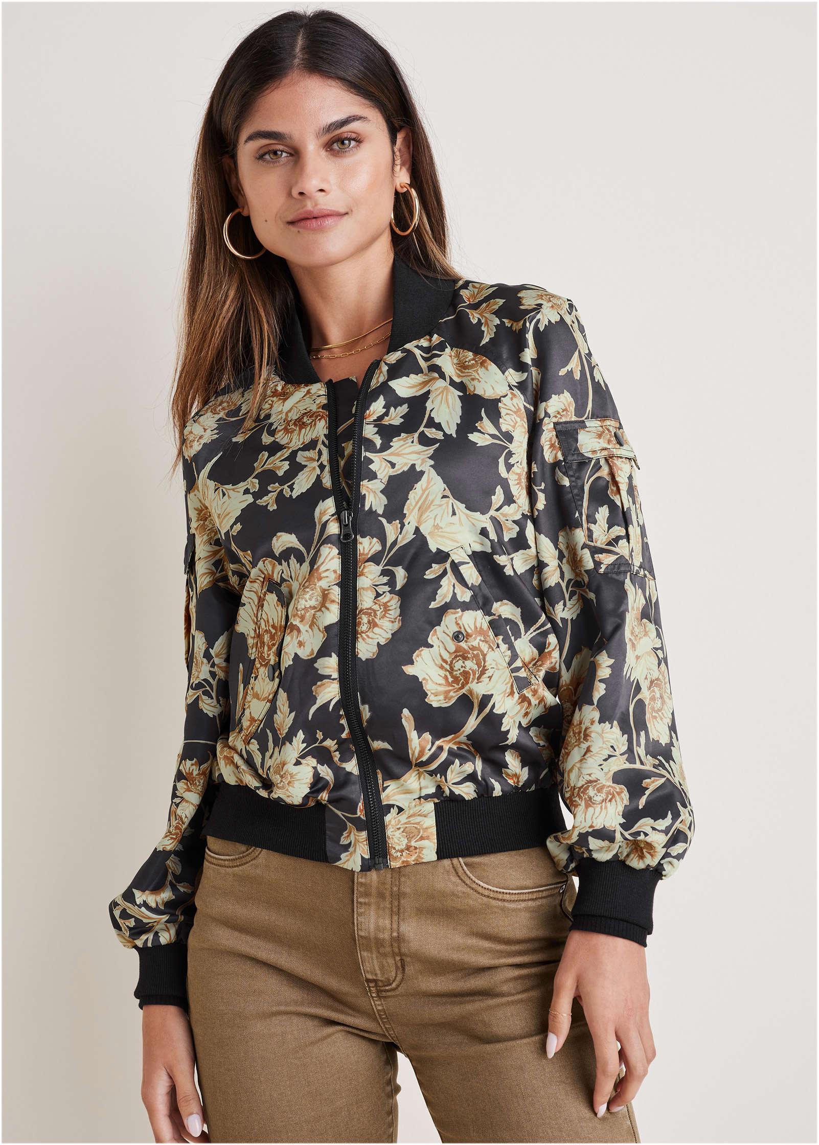 Matte Satin Bomber - Nouveau Roses Product Image