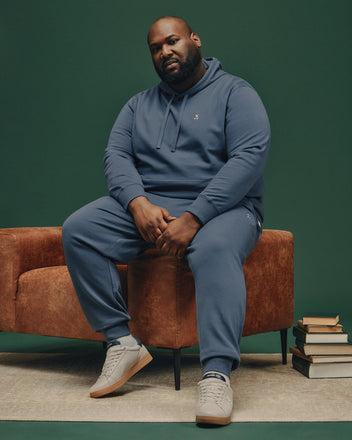 Men's Big And Tall Levy Essential Fleece Hoodie 001 BLACK / 3XL Product Image