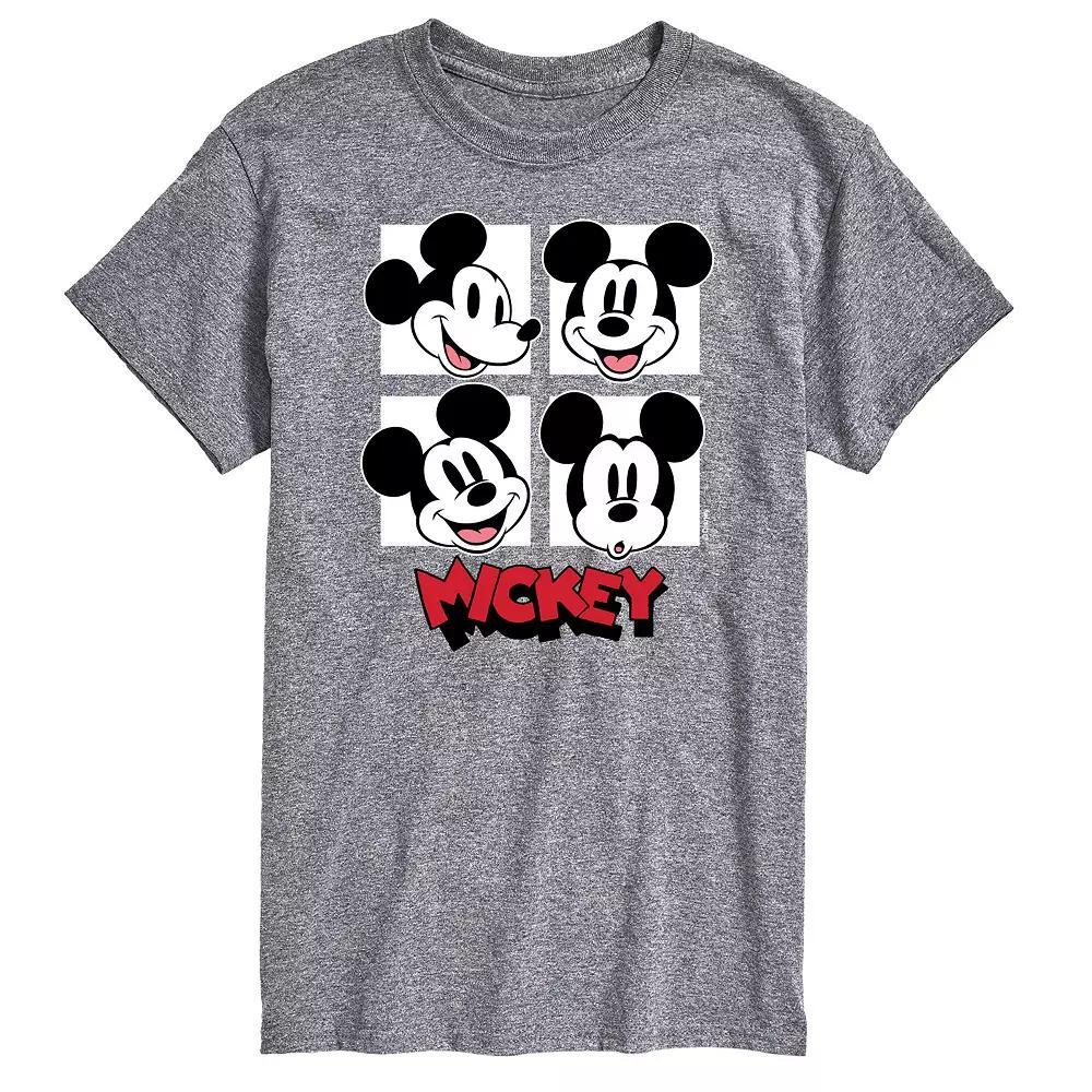 Disney's Mickey Mouse Men's Grid Graphic Tee, Size: Medium, Yellow Product Image