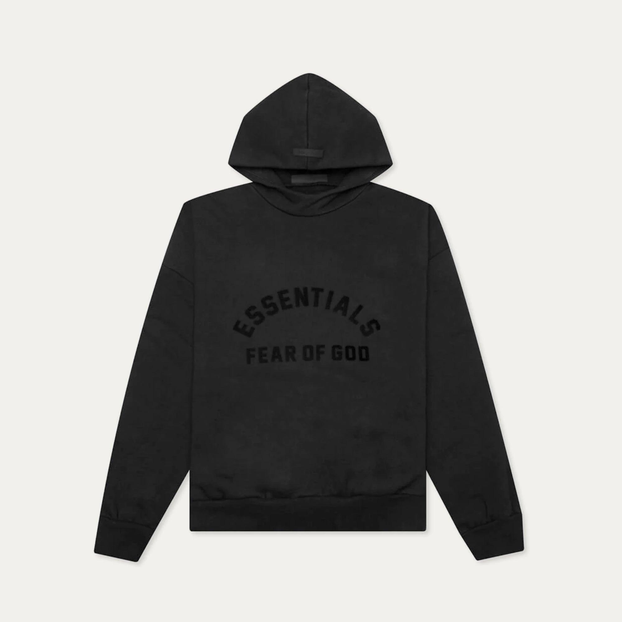Fear of God Essentials Black Bonded Hoodie Product Image
