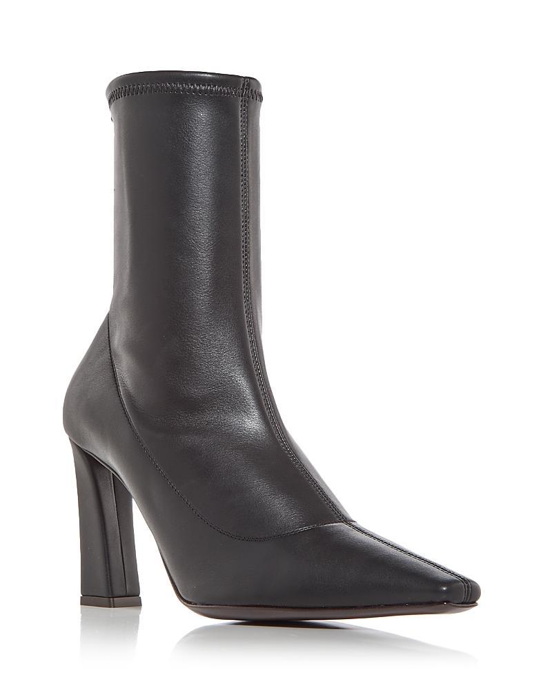 Womens Brenda 90MM Stretch Leather Booties Product Image