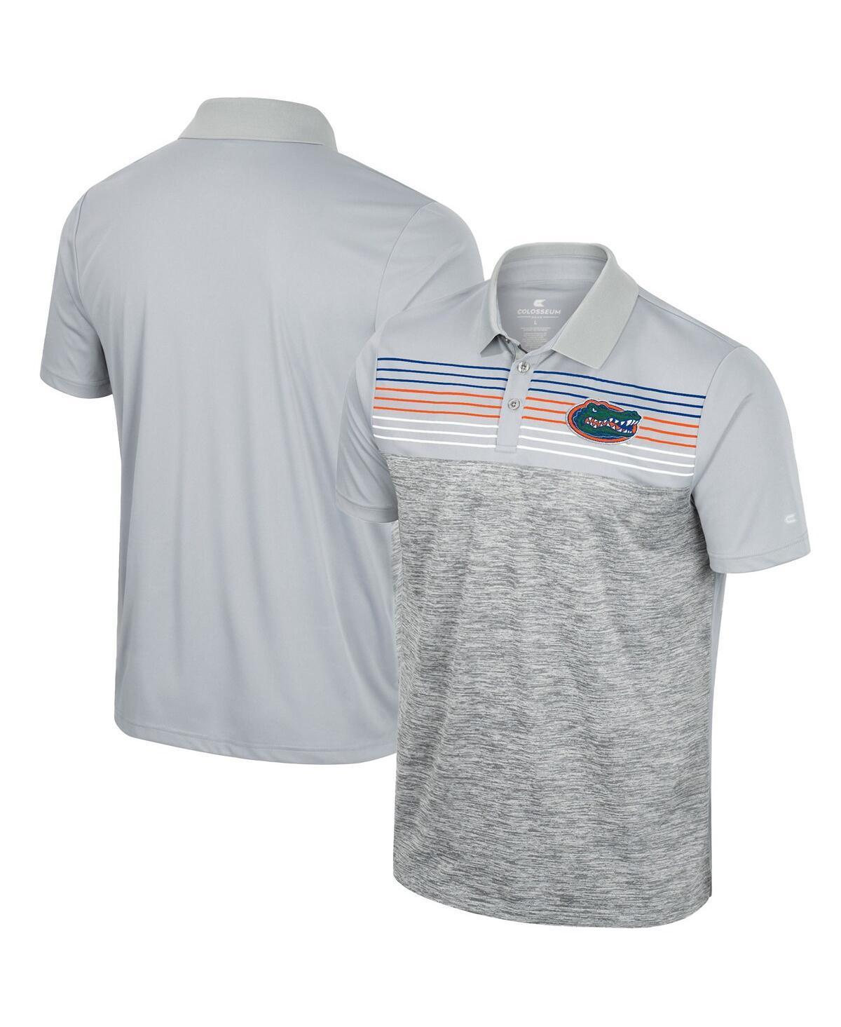 Men's Colosseum Gray Florida Gators Cybernetic Polo, Size: XXL, Grey Product Image