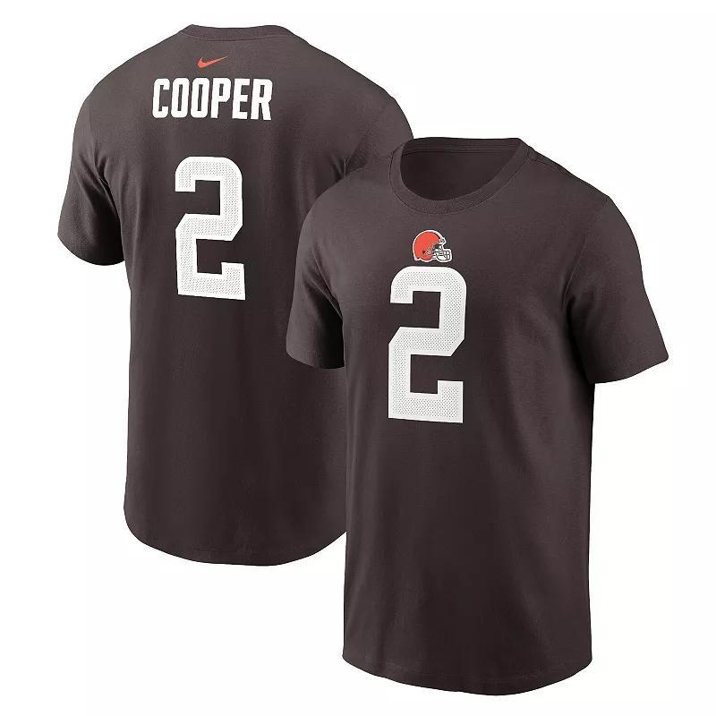 Men's Nike Amari Cooper Brown Cleveland Browns Player Name & Number T-Shirt, Size: Medium Product Image