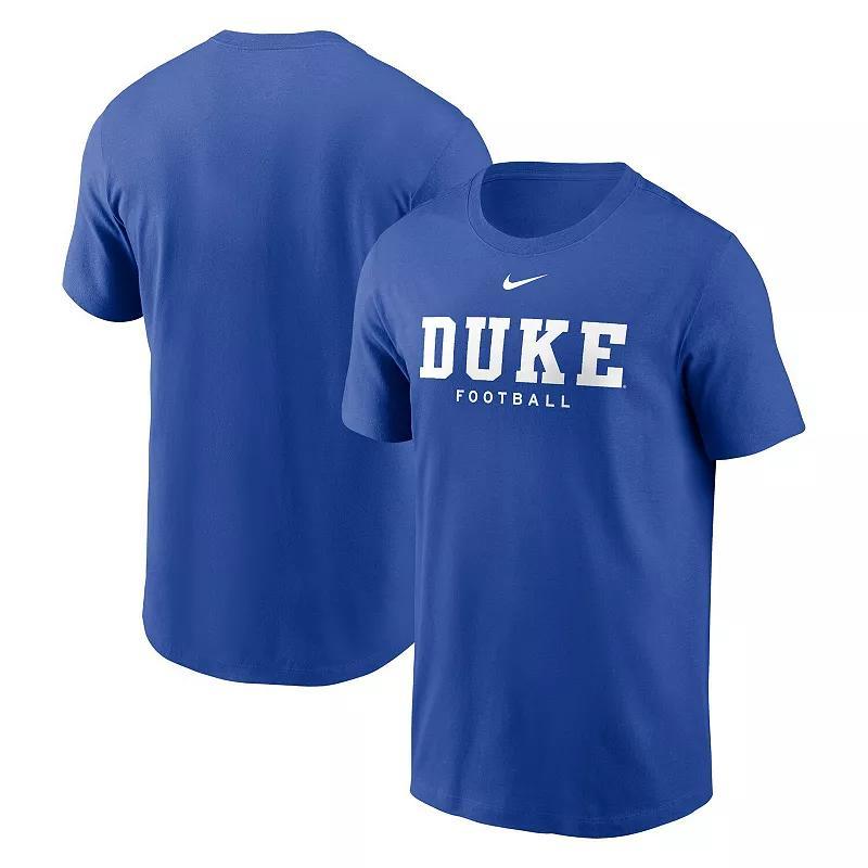 Men's Nike Royal Duke Blue Devils Football T-Shirt, Size: Medium Product Image