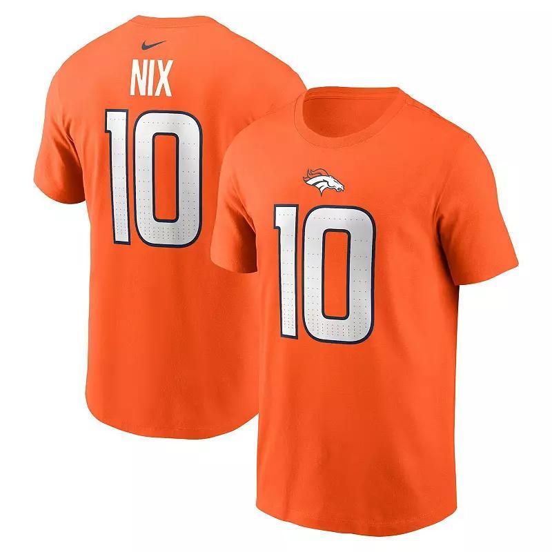 Men's Nike Bo Nix Orange Denver Broncos 2024 NFL Draft First Round Pick Name & Number T-Shirt, Size: 2XL Product Image