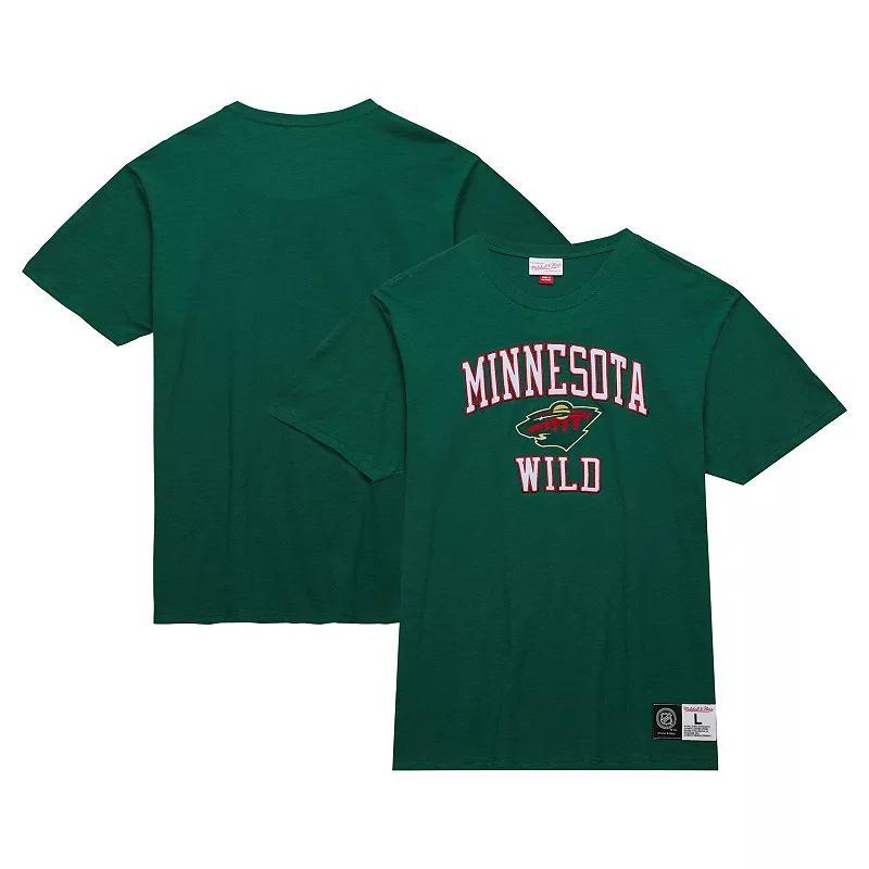 Men's Mitchell & Ness Green Minnesota Wild Legendary Slub T-Shirt, Size: Large Product Image