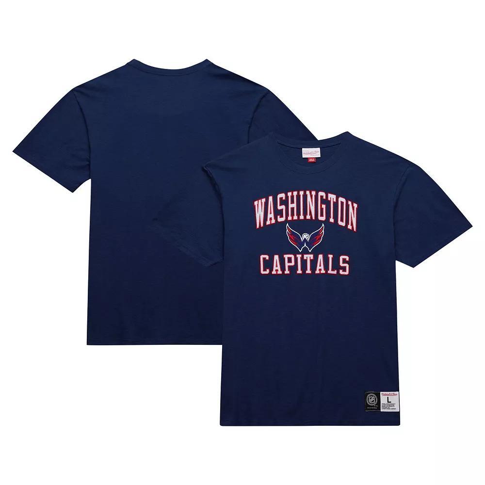 Men's Mitchell & Ness Navy Washington Capitals Legendary Slub T-Shirt, Size: 3XL, Blue Product Image
