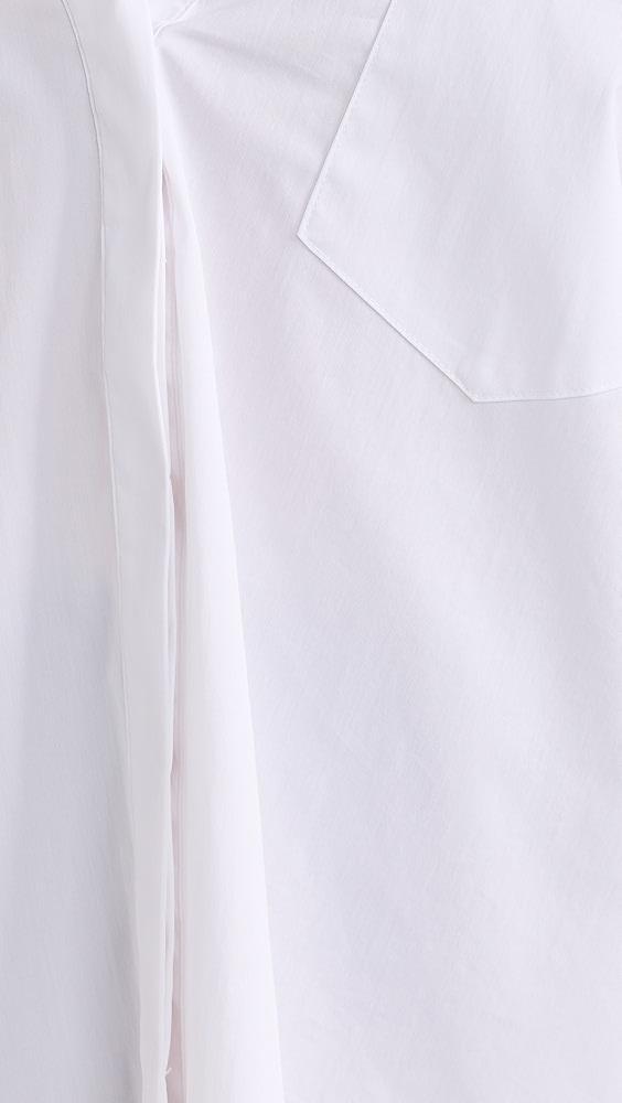 Good American Poplin Off Shoulder Shirt | Shopbop Product Image