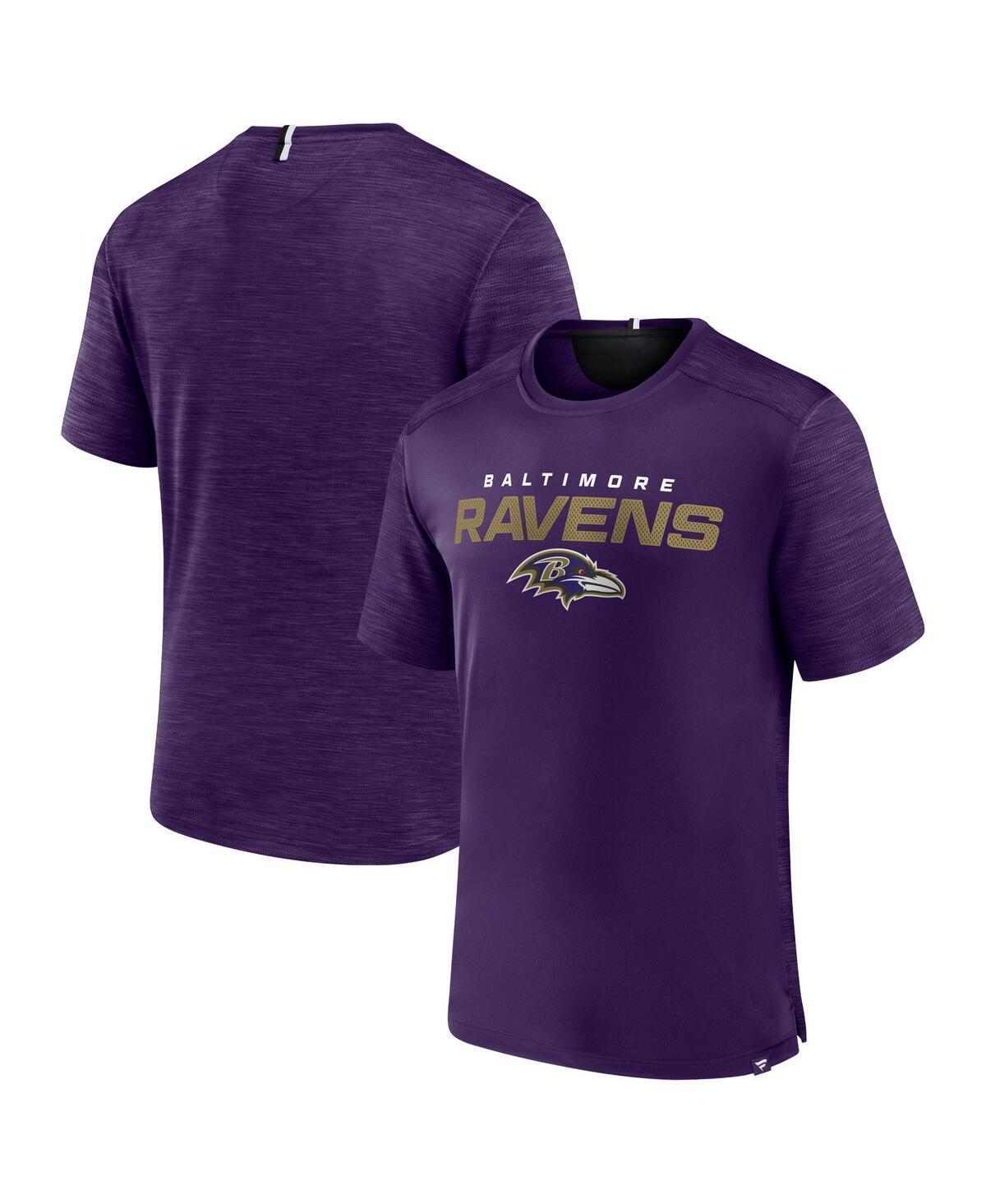 Men's Fanatics Branded Purple Baltimore Ravens Defender Evo T-Shirt, Size: Large Product Image