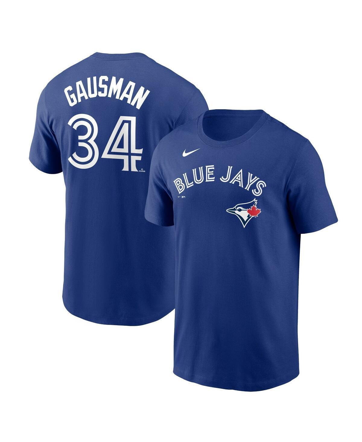 Men's Nike Kevin Gausman Navy Toronto Blue Jays Name & Number T-Shirt, Size: Large, Jay Blue Product Image