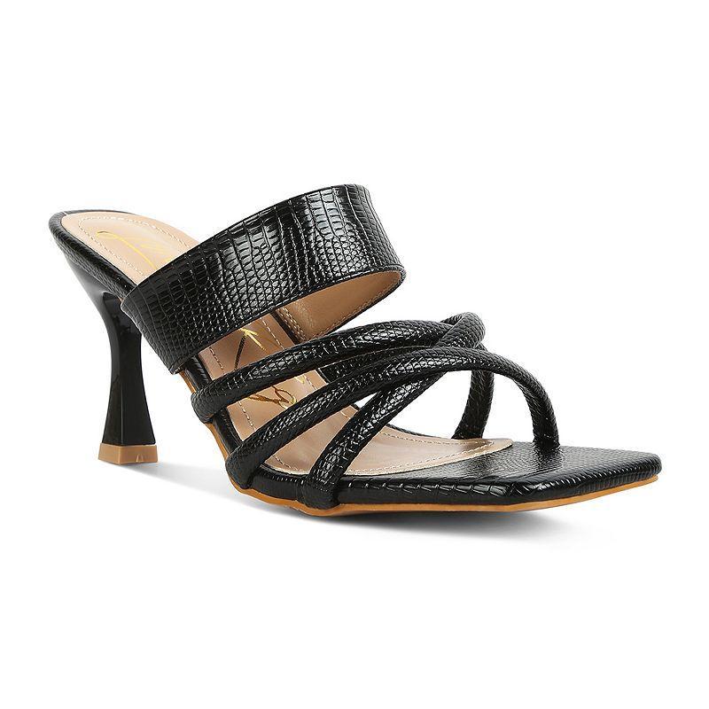 London Rag Women's Crisscross Dress Sandals, Size: 8, Pink Product Image