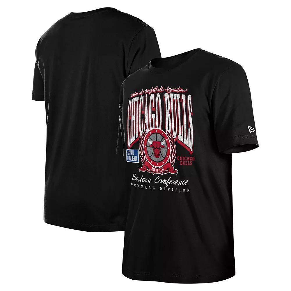 Unisex New Era  Black Chicago Bulls Oversized Essentials Boxy T-Shirt, Adult Unisex, Size: Medium Product Image