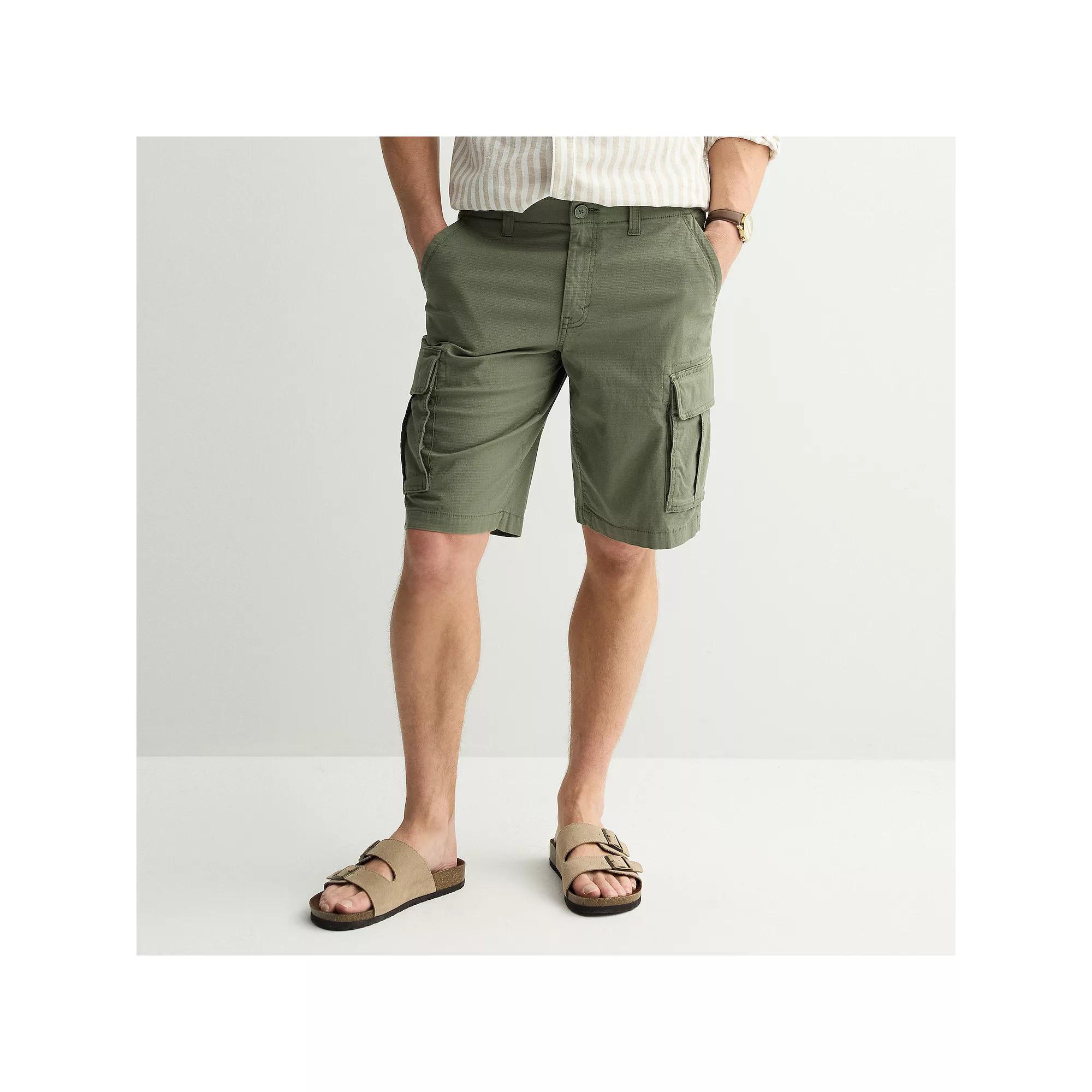 Men's Sonoma Goods For Life® 12" Flexwear Everyday Ripstop Cargo Shorts, Size: 36 12 IN, Green Product Image