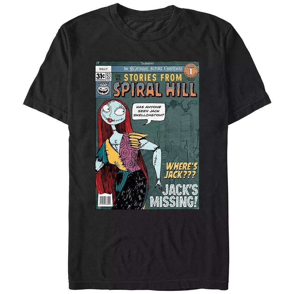 Disney's The Nightmare Before Christmas Stories From Spiral Hill Men's Graphic Tee, Size: XL, Black Product Image