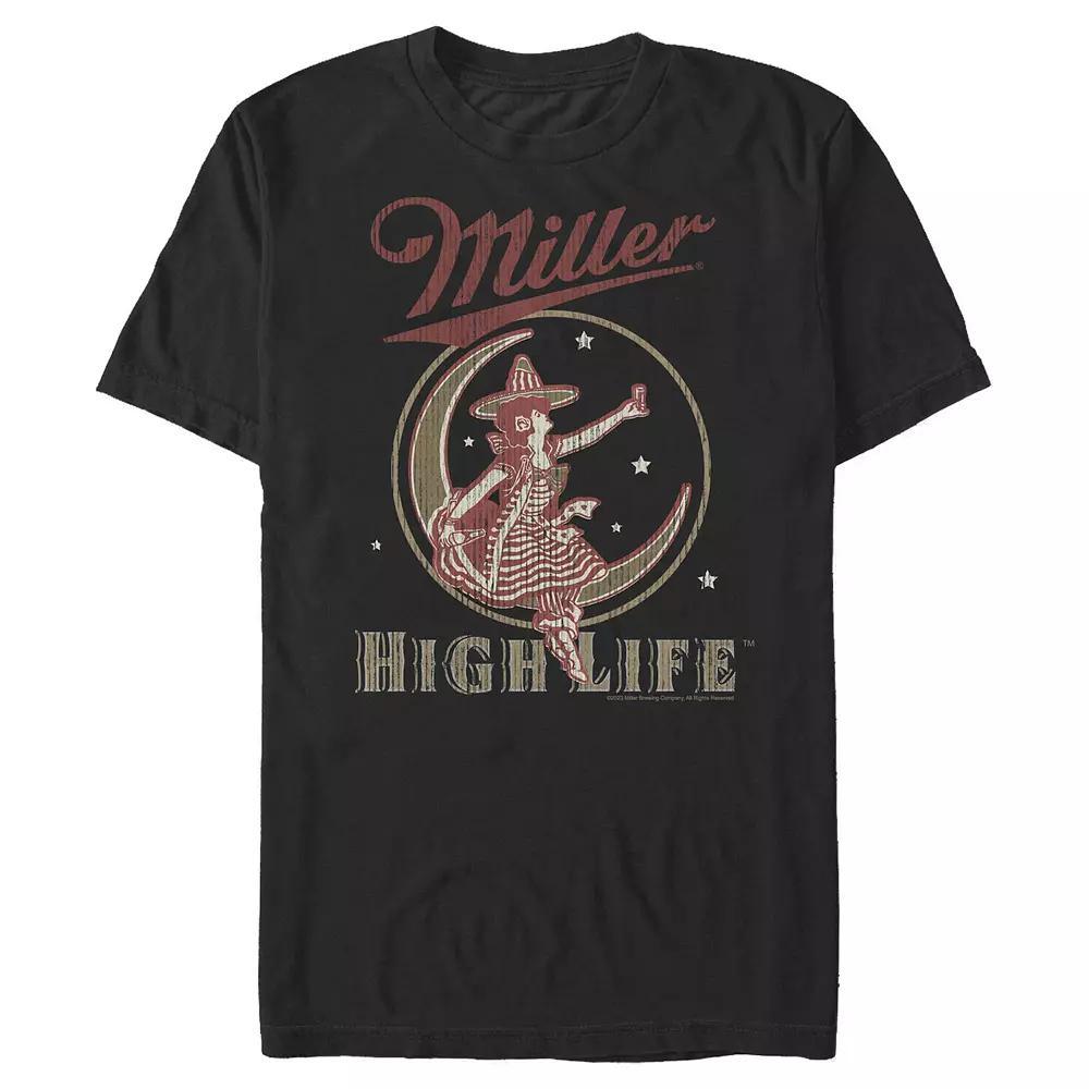 Men's Coors Light Miller Moon Graphic Tee, Size: XL, Black Product Image