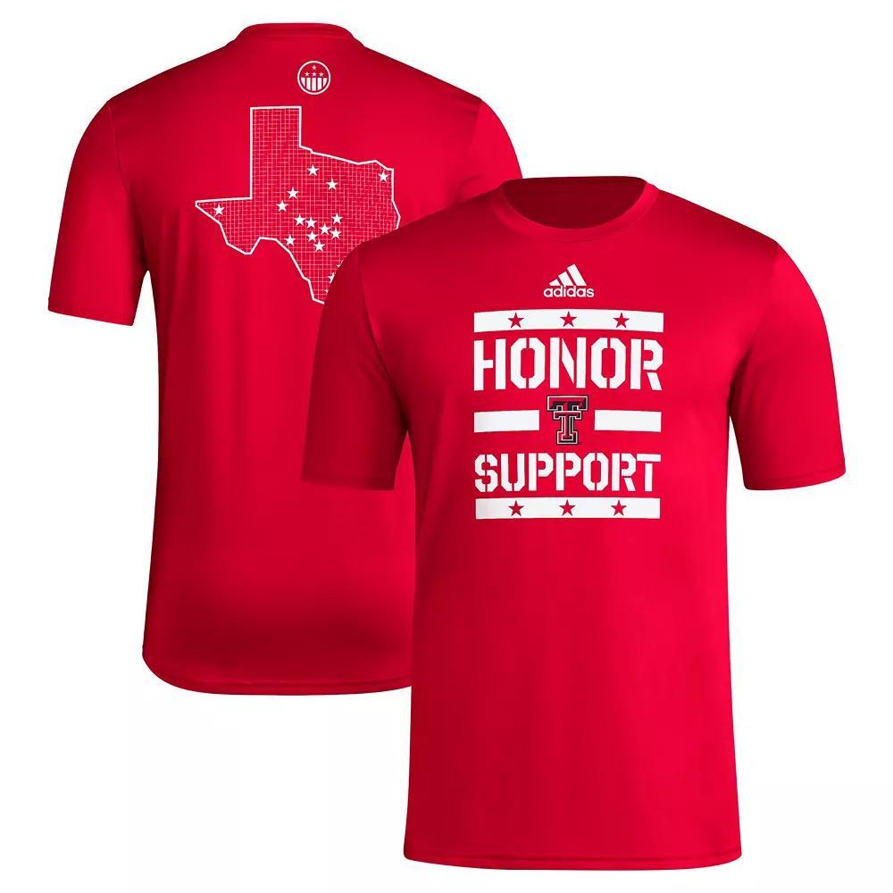 Men's adidas Red Texas Tech Red Raiders Honor & Support T-Shirt, Size: Medium Product Image